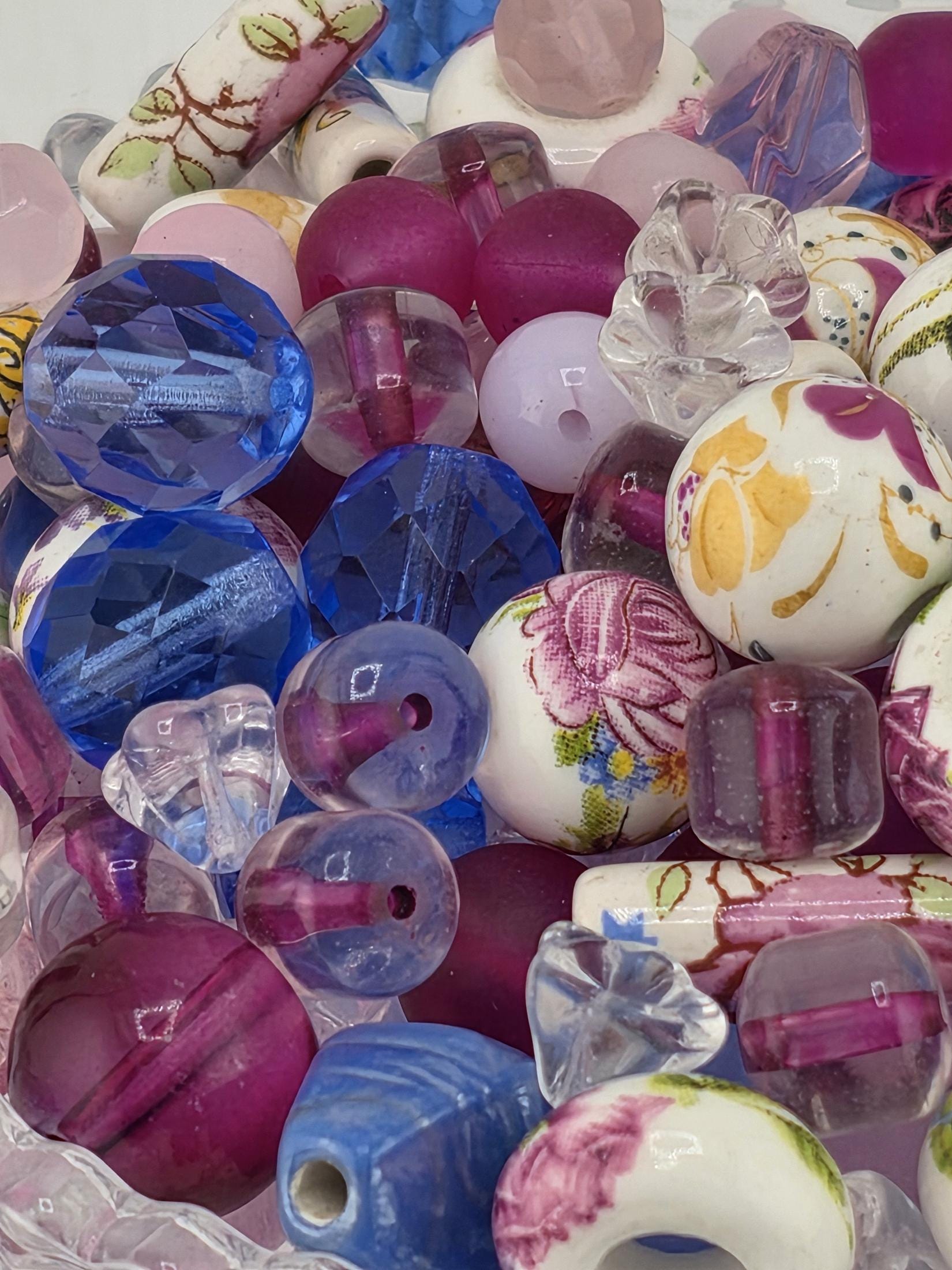 2oz Exclusive "Forget-Me-Not" Glass Bead Mix