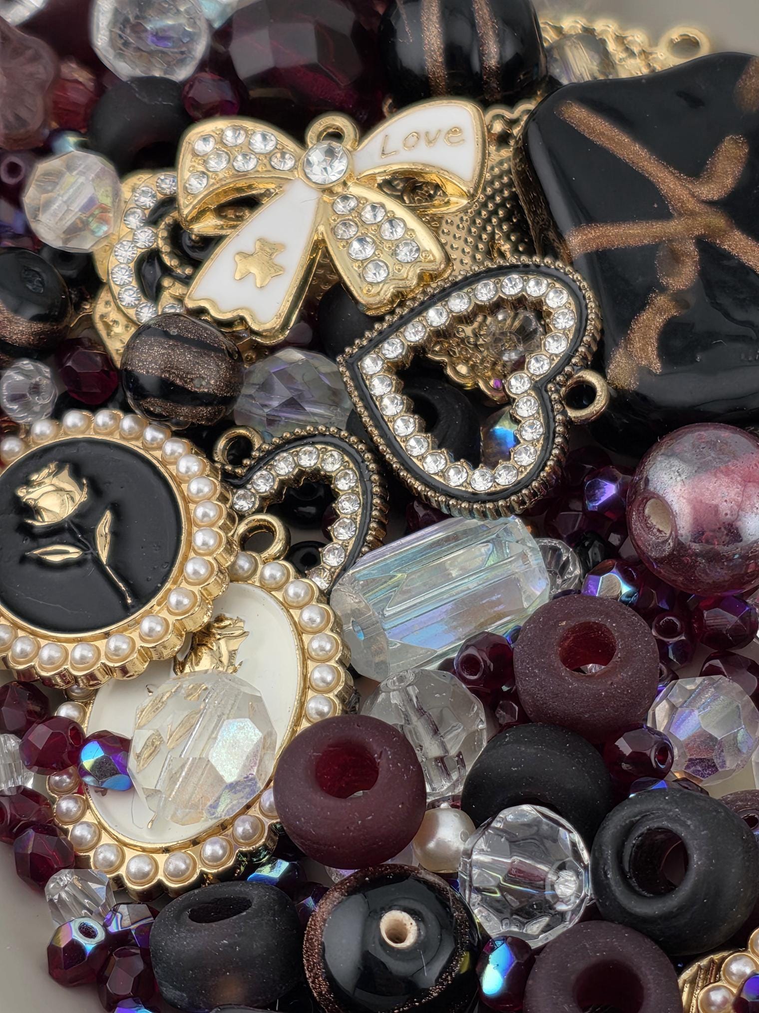 Learise Exclusive "Golden Garne" Glass Bead Soup Mix (56g Pkg)