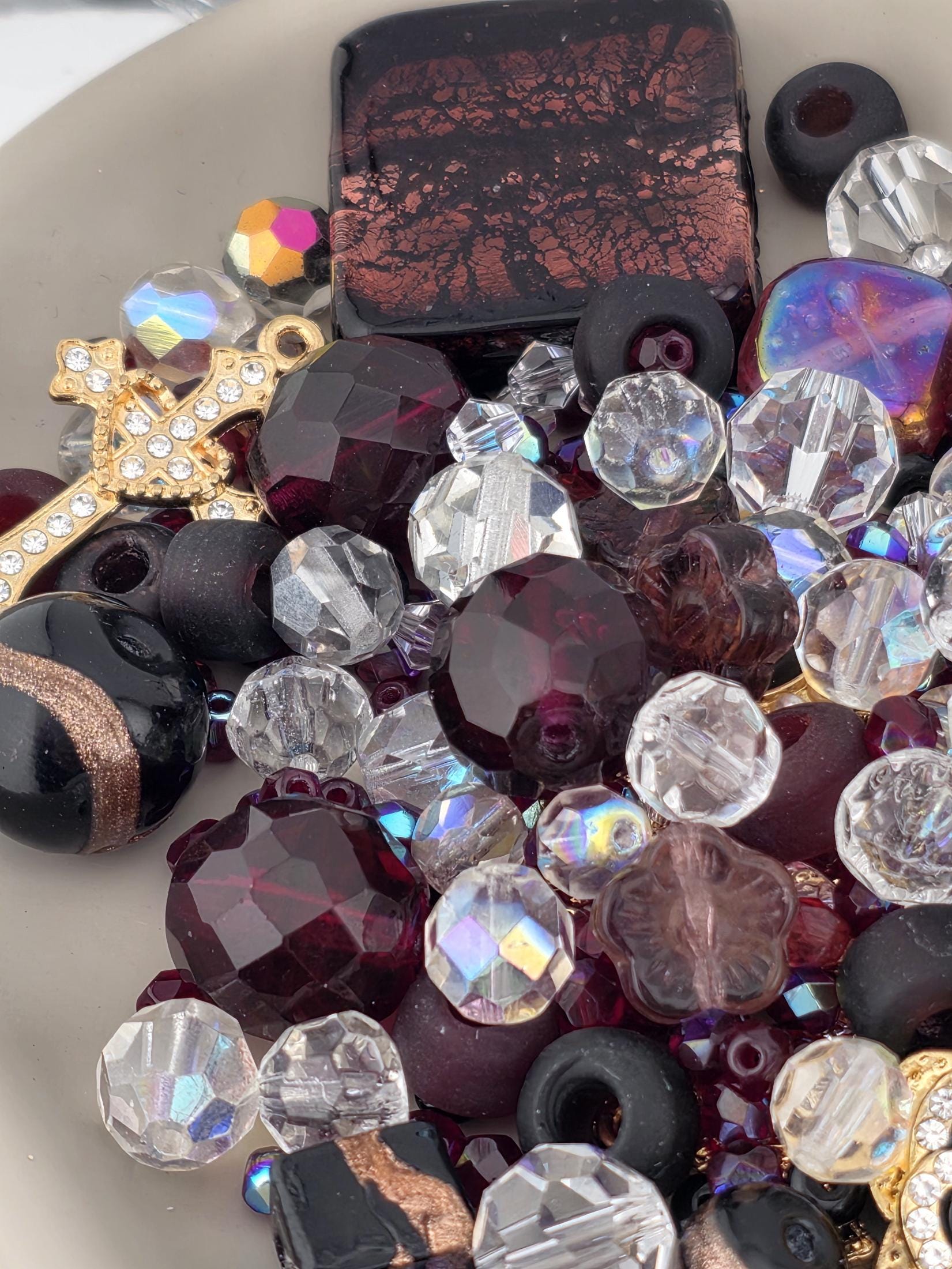 Learise Exclusive "Golden Garne" Glass Bead Soup Mix (56g Pkg)