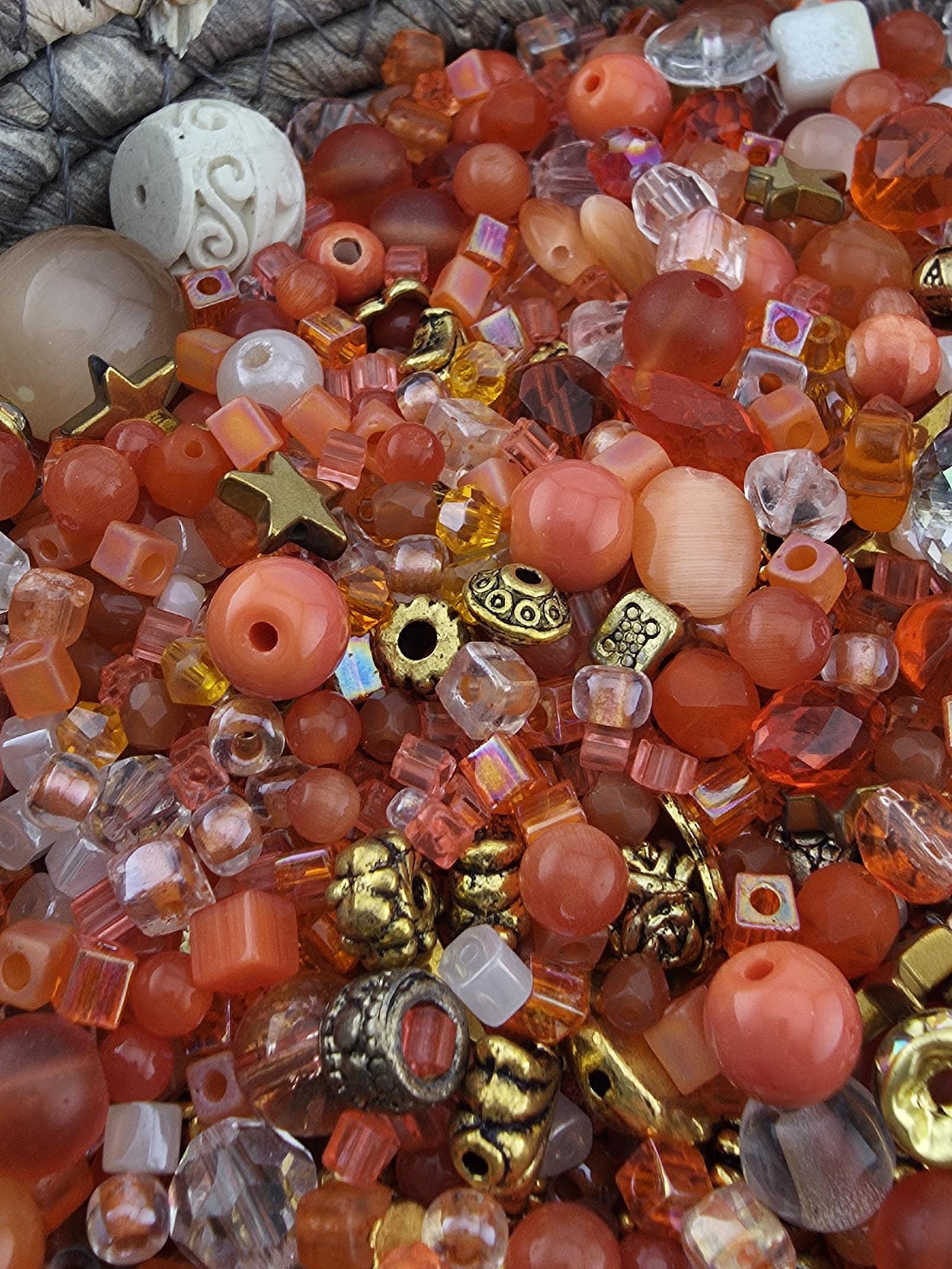 Learise Exclusive "Orange Cream" Glass Bead Soup Mix (56g Pkg)