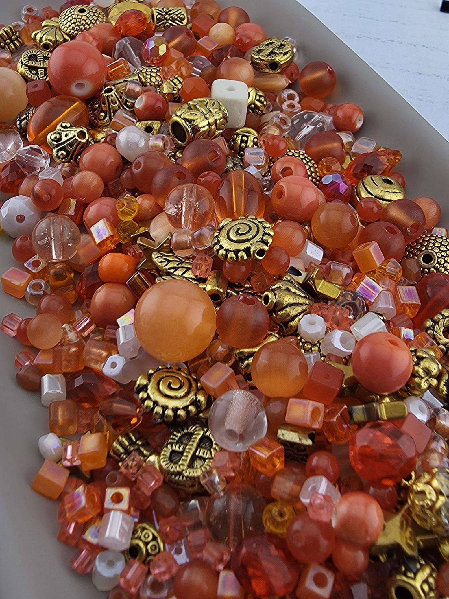 Learise Exclusive "Orange Cream" Glass Bead Soup Mix (56g Pkg)