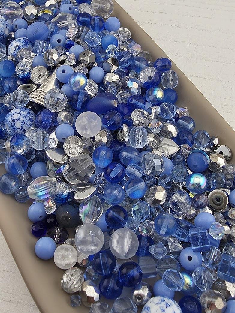 Learise Exclusive "Silver Lined Skies" Glass Bead Soup Mix (56g Pkg)