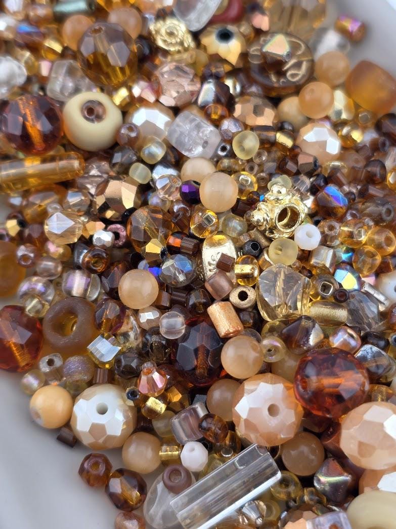 Learise Exclusive "Toffee Crunch" Glass Bead Soup Mix (56g Pkg)