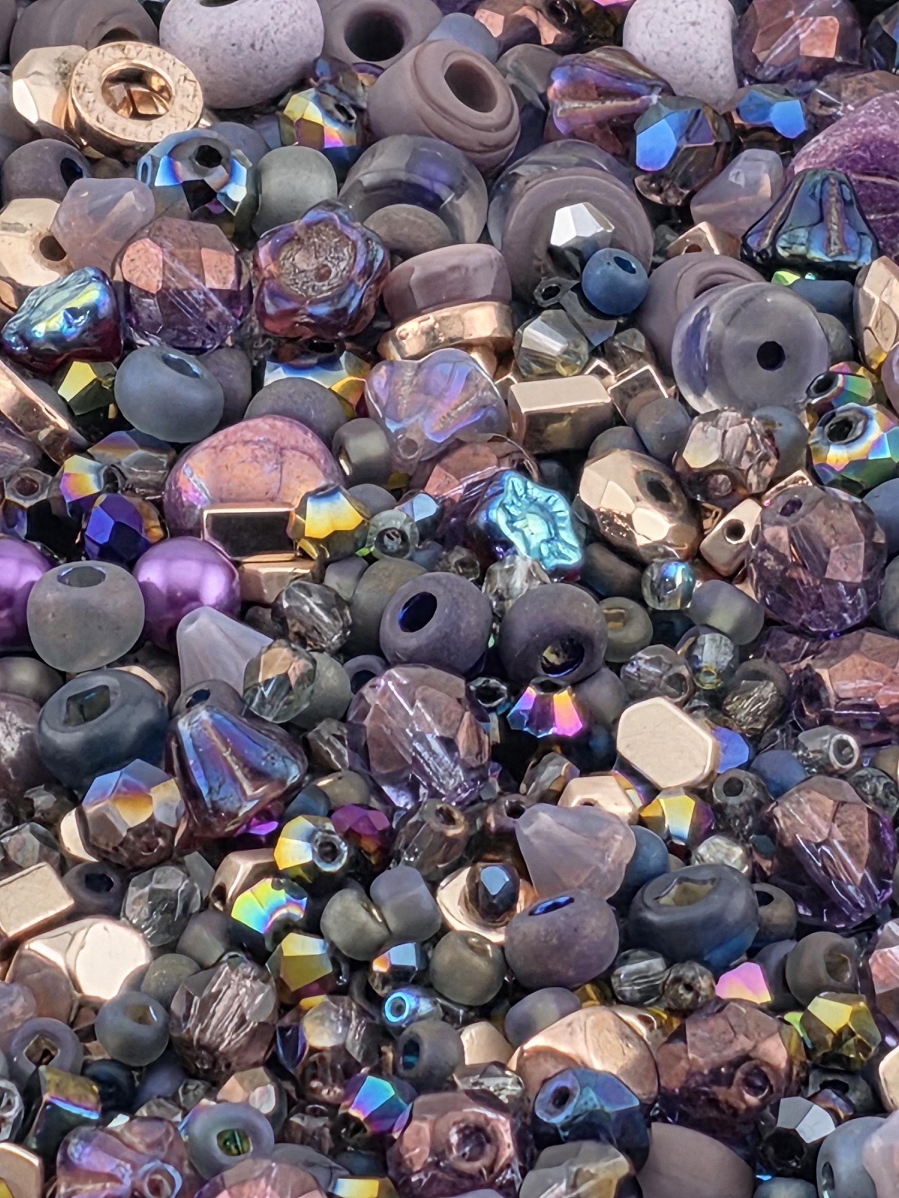 Exclusive "Violet Tendancies" Glass Bead Soup (56g Pkg)