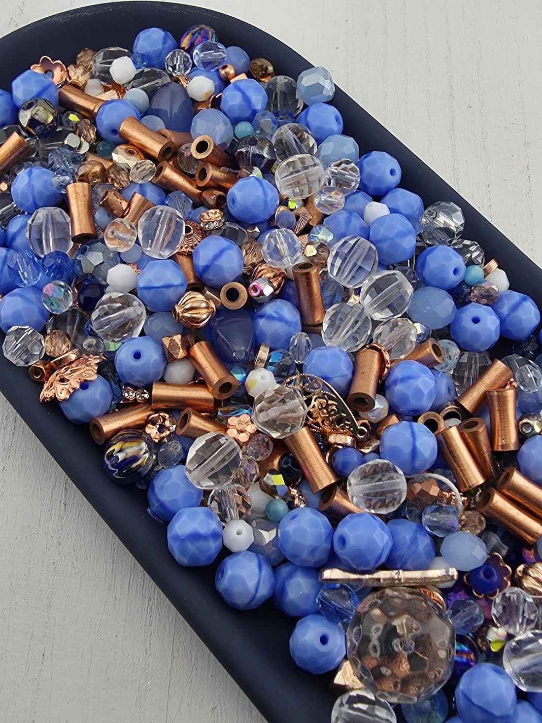 Learise Exclusive "Oxidized Ocean" Glass Bead Soup Mix (56g Pkg)