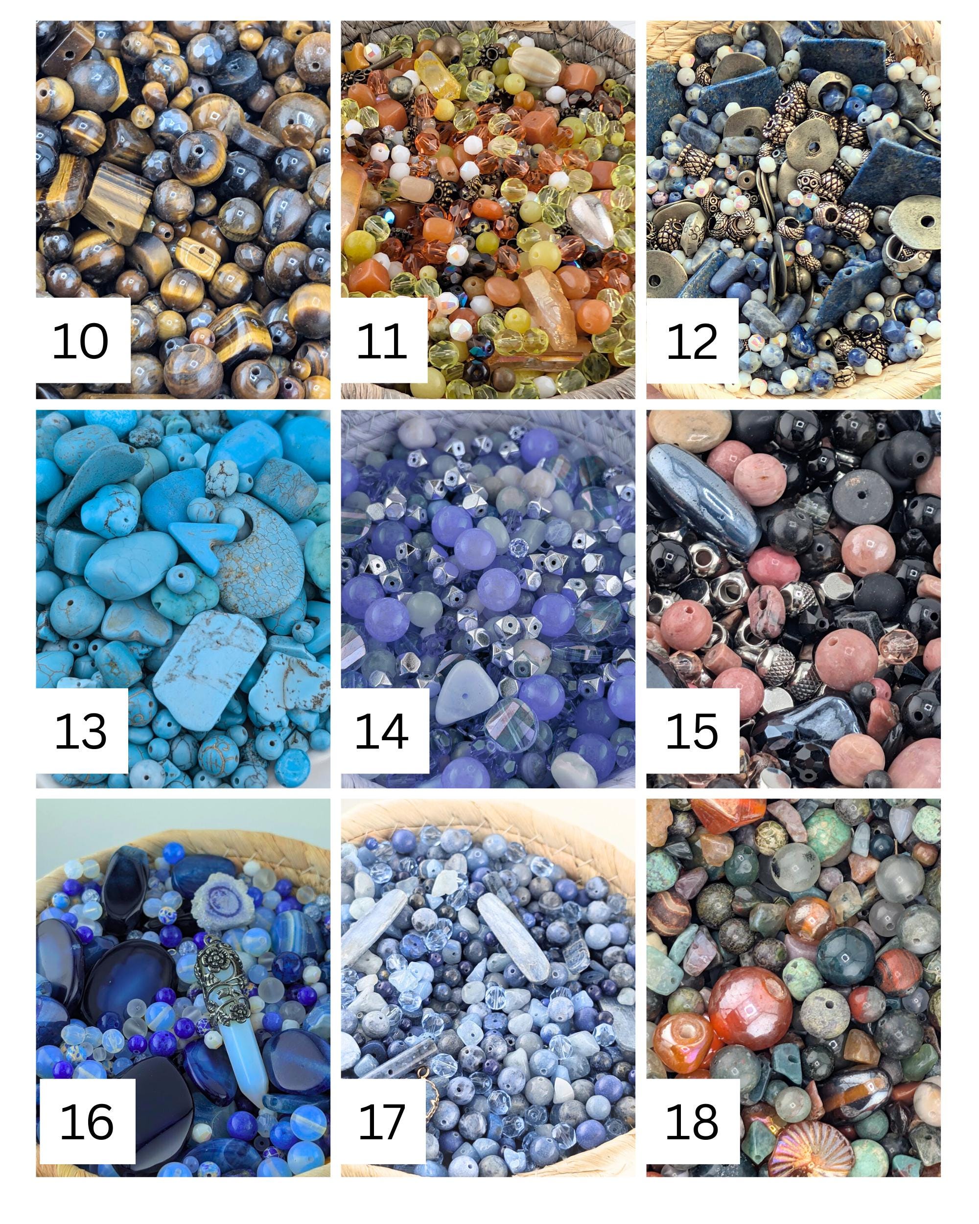 CUSTOMIZED! Gemstone Bead Mix Set: Three 4oz Packs of Natural Stone Beads You choose the mix