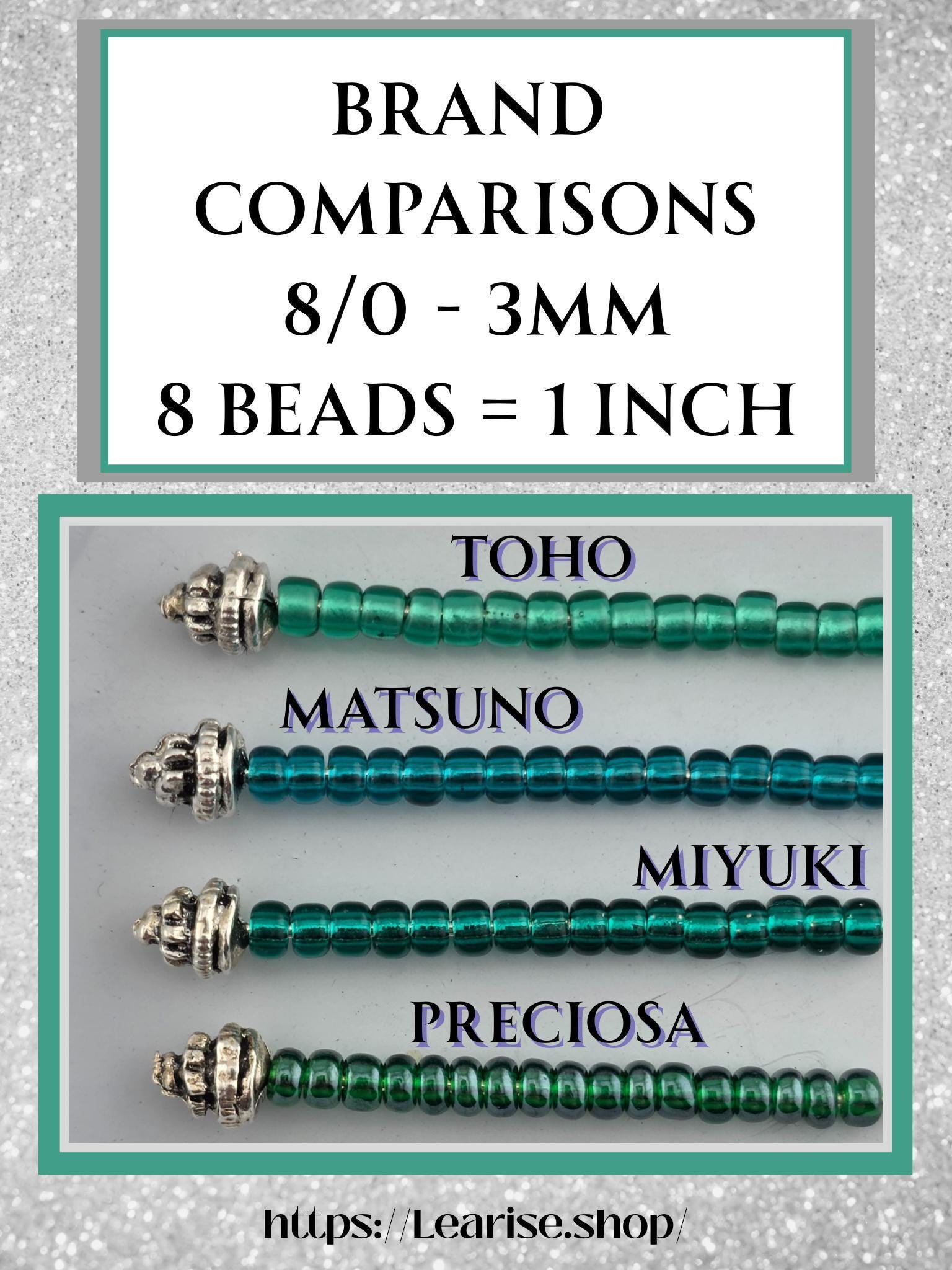 Preciosa Seed Beads, Matte Brown 8/0 (1675 Pieces, 37g Hank)