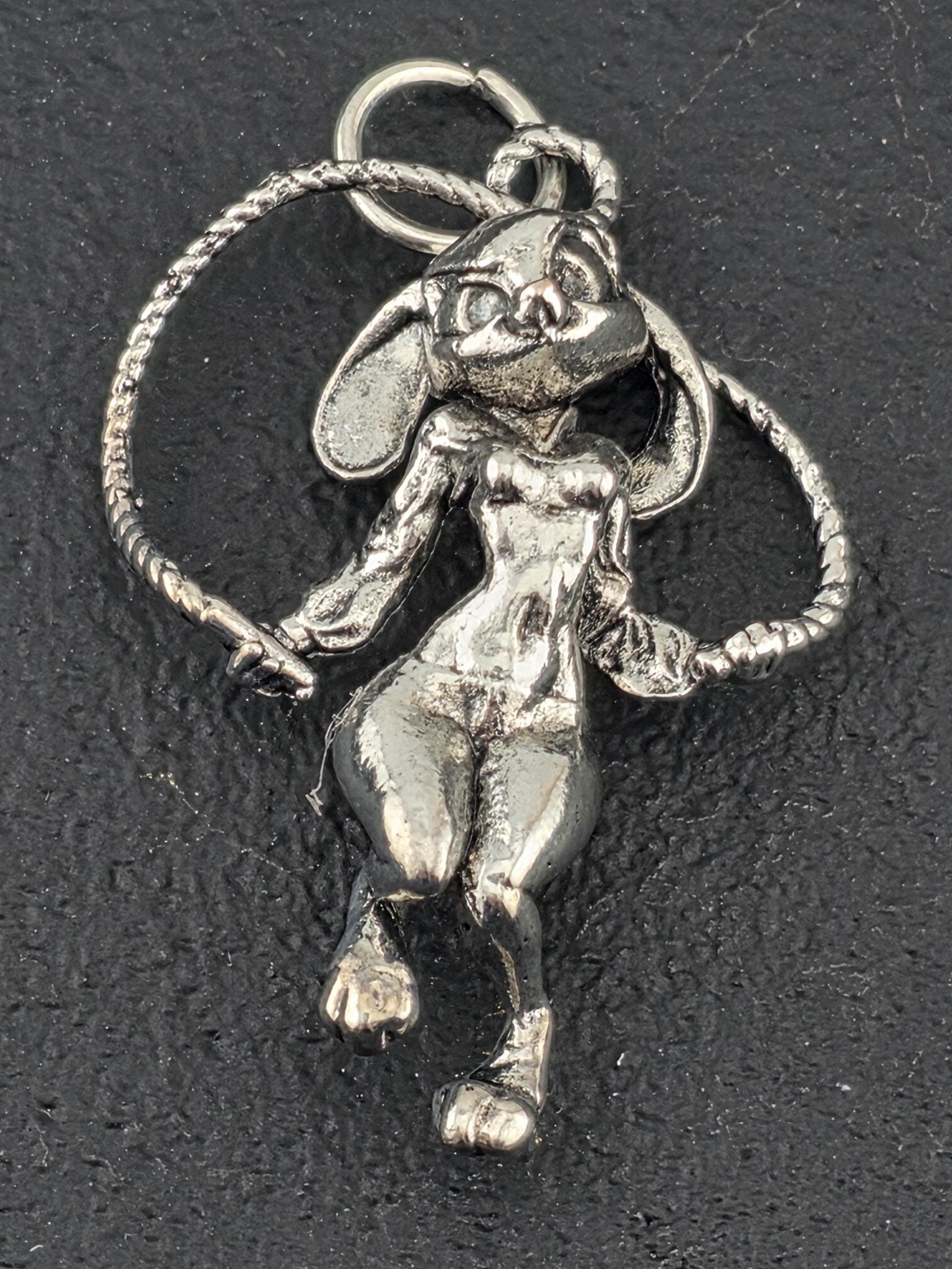 Fantasy Anime Pendant: Silver Plated Charm (DIY Jewelry Ready)