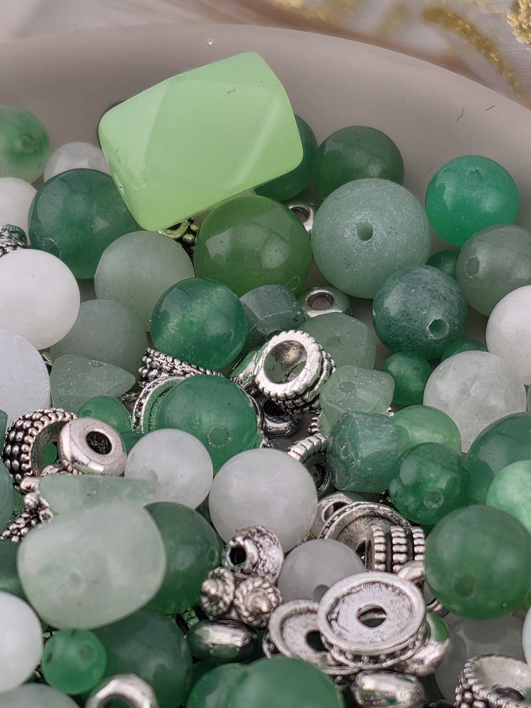 Gemstone Bead Mix: "Good Fortune Fusion" 2 oz Bulk Lot