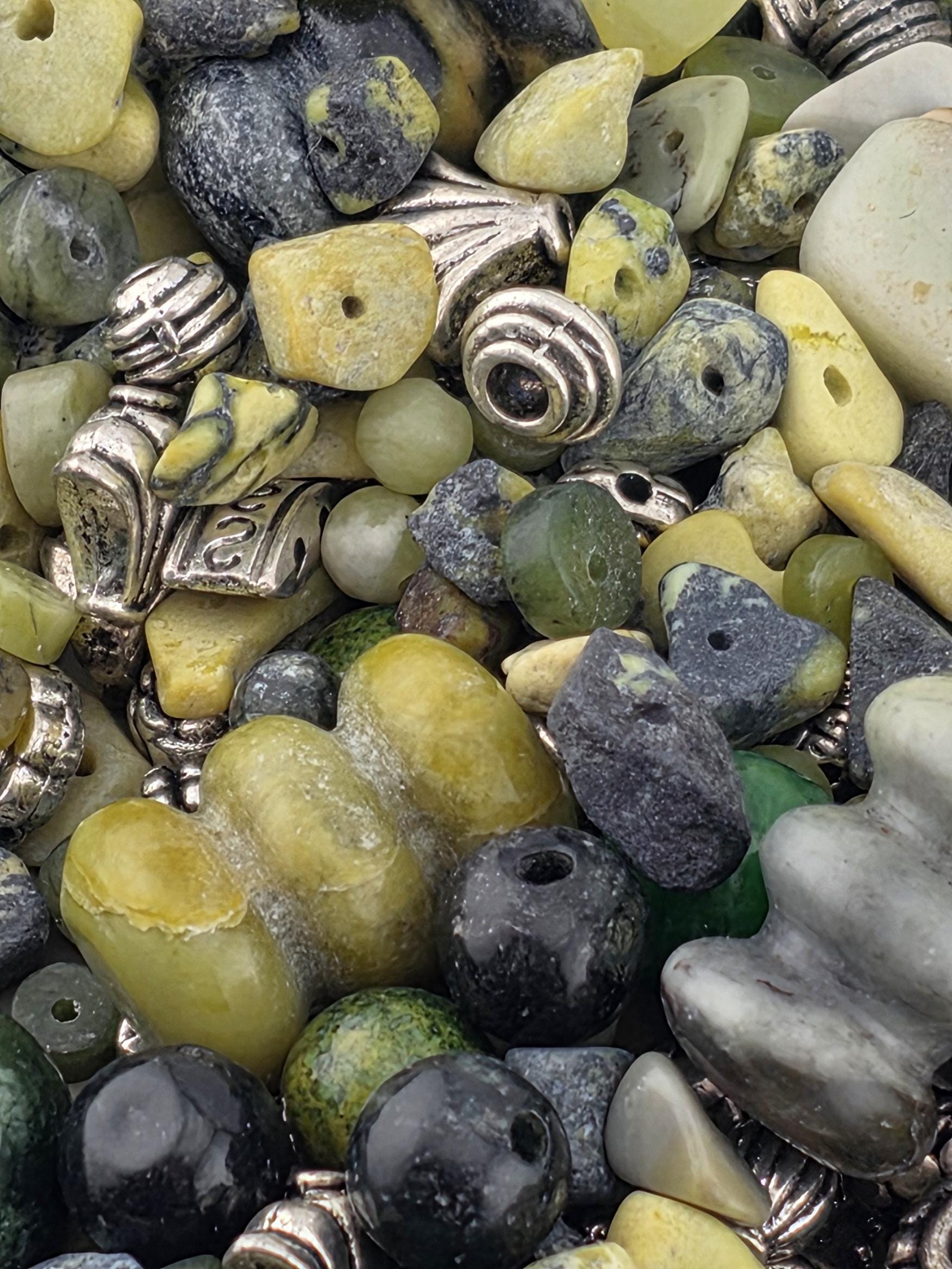 2 Ounce "Serpentine Swamp Gardens" Gemstone Bead Soup