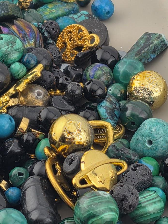 2oz "Magical Malachite Meritage" Gemstone Bead Soup Mix