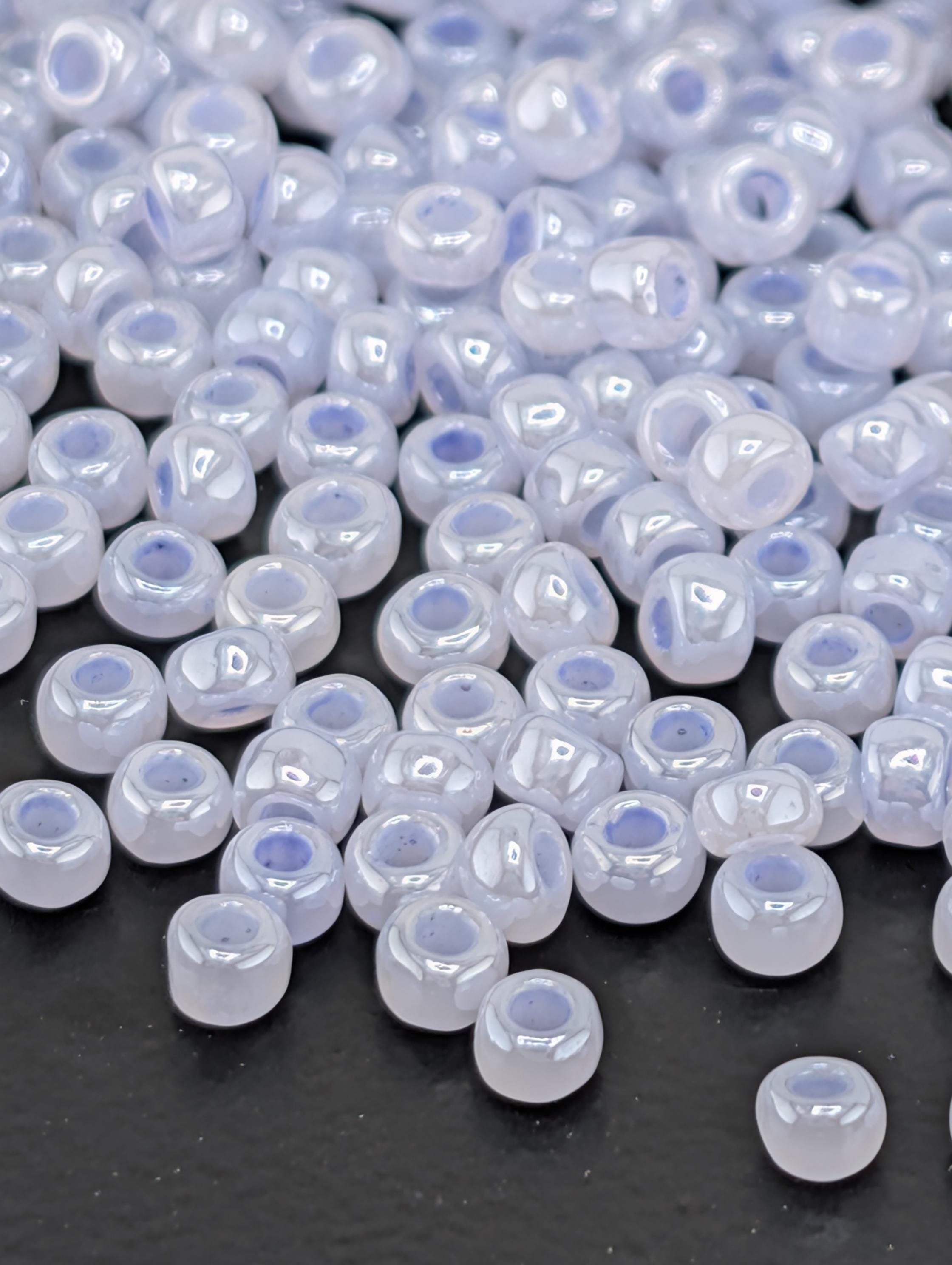 8236SB Opaque Ceylon Pastel Light Blue 8/0 Matsuno Seed Beads (15g, ~600 pcs)