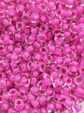 8294SB Translucent Inside Color Hot Pink 8/0 Matsuno Seed Beads (15g, ~600 pcs)
