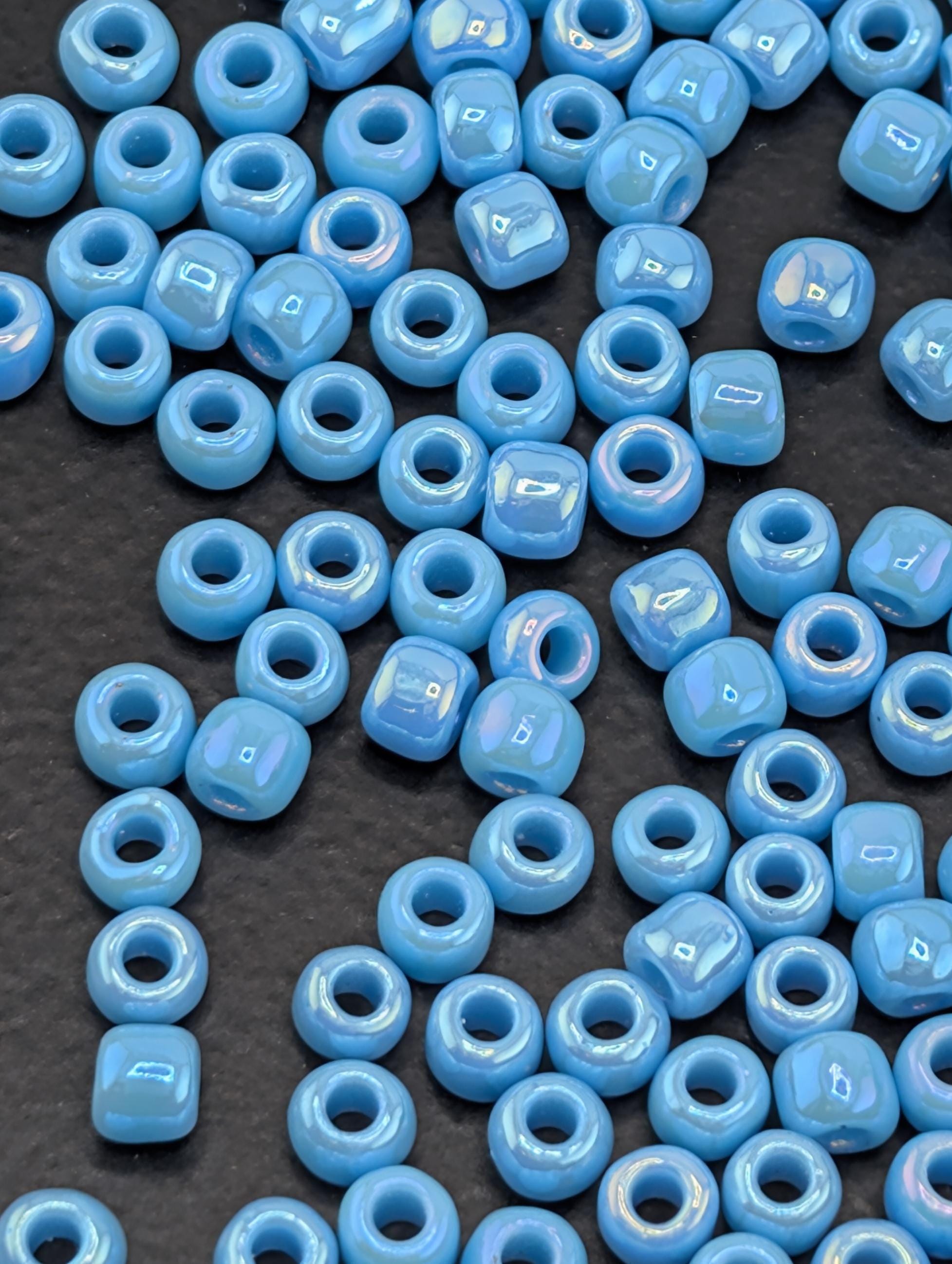 5026SB Opaque Rainbow Turquoise Blue 8/0 Matsuno Seed Beads (15g, ~600 pcs)