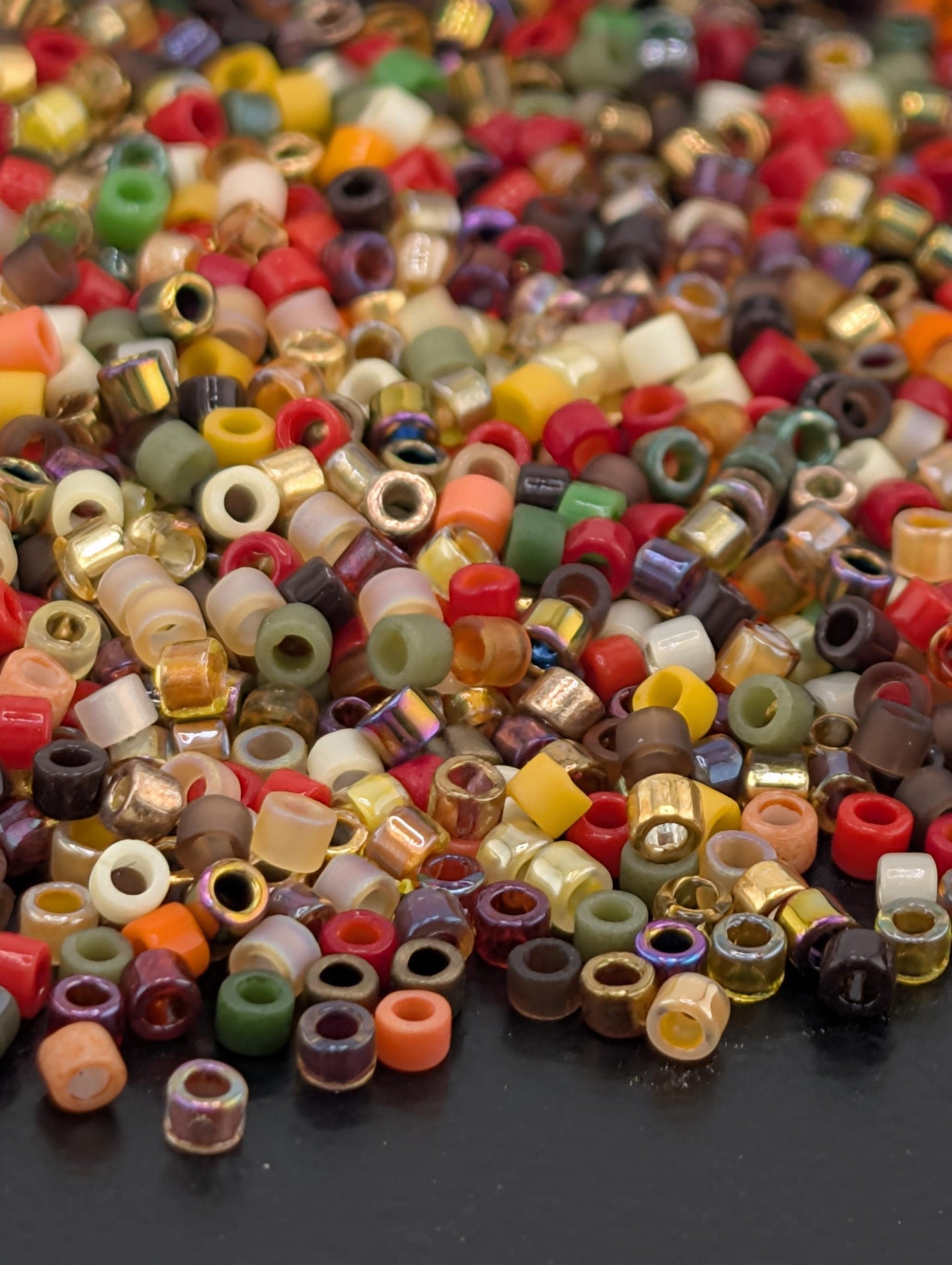 Miyuki Delica Seed Beads Japanese Glass Seed Beads Learise Mix Maple Grove (Size 11, 7 grams, ~1400 beads)