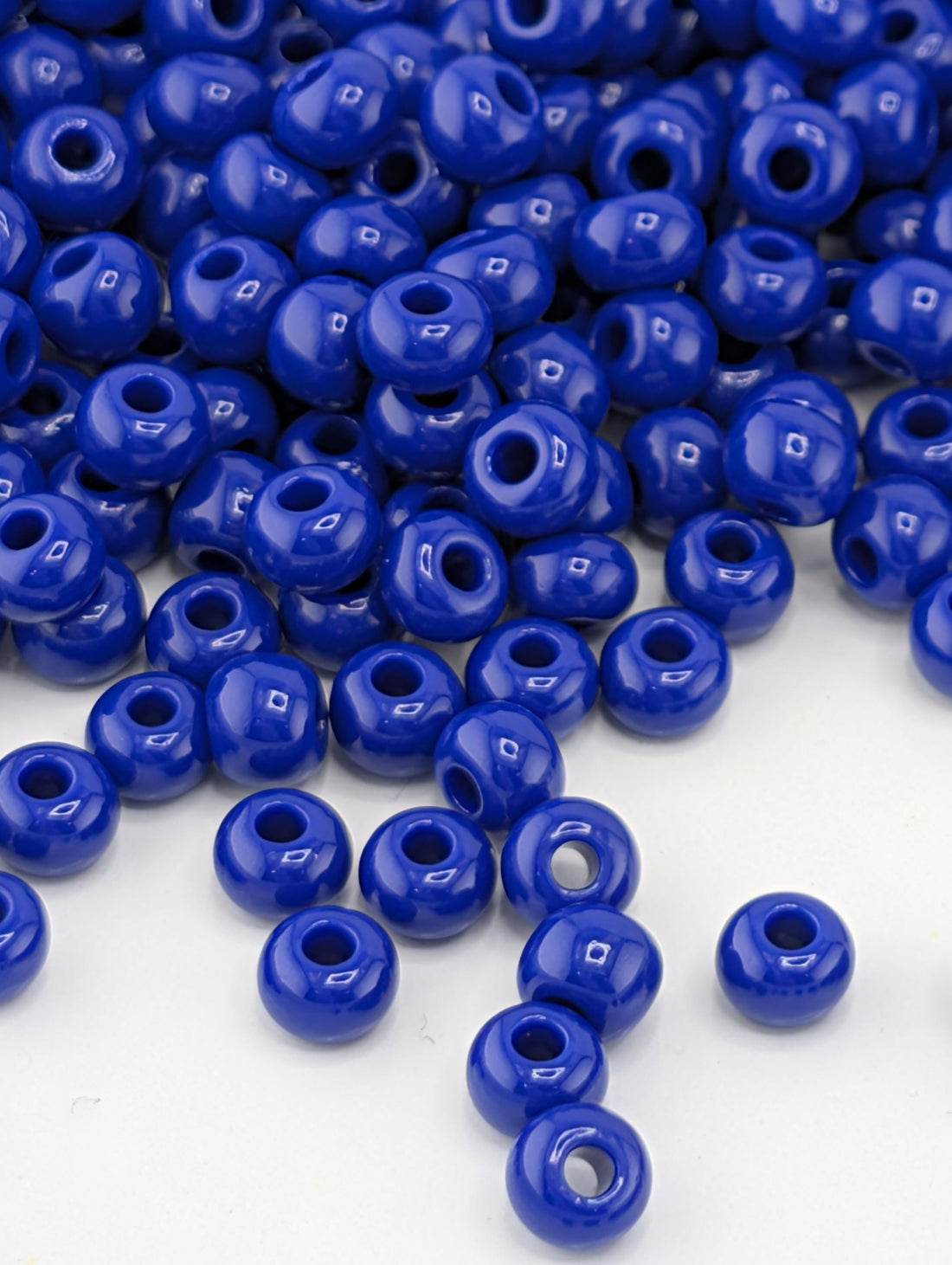 Preciosa 6/0 Seed Beads Czech Blue 6/0 Size ram - 20g - Czech Glass Rocaille for Jewelry Making