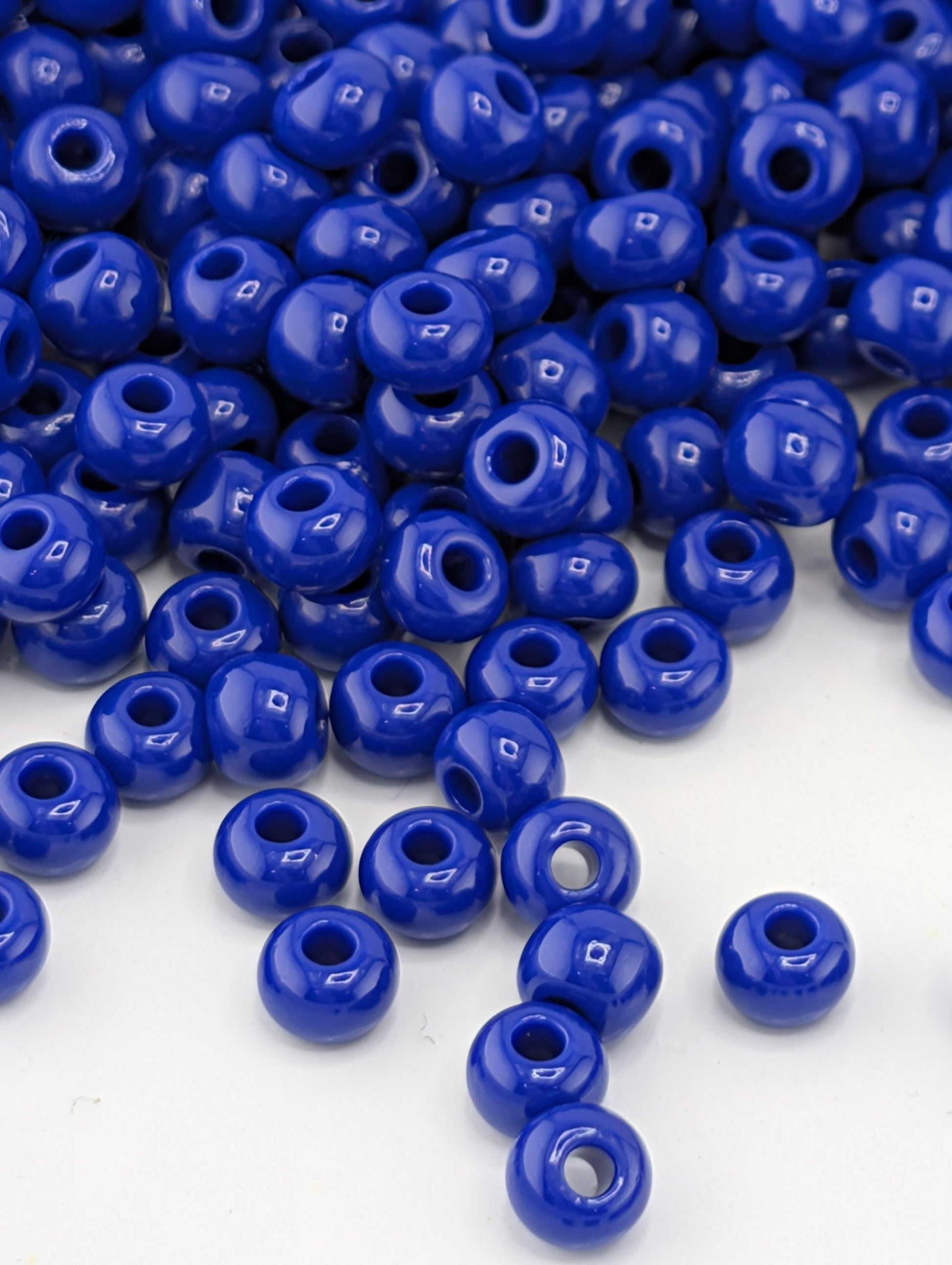 Preciosa 6/0 Seed Beads Czech Blue 6/0 Size ram - 20g - Czech Glass Rocaille for Jewelry Making