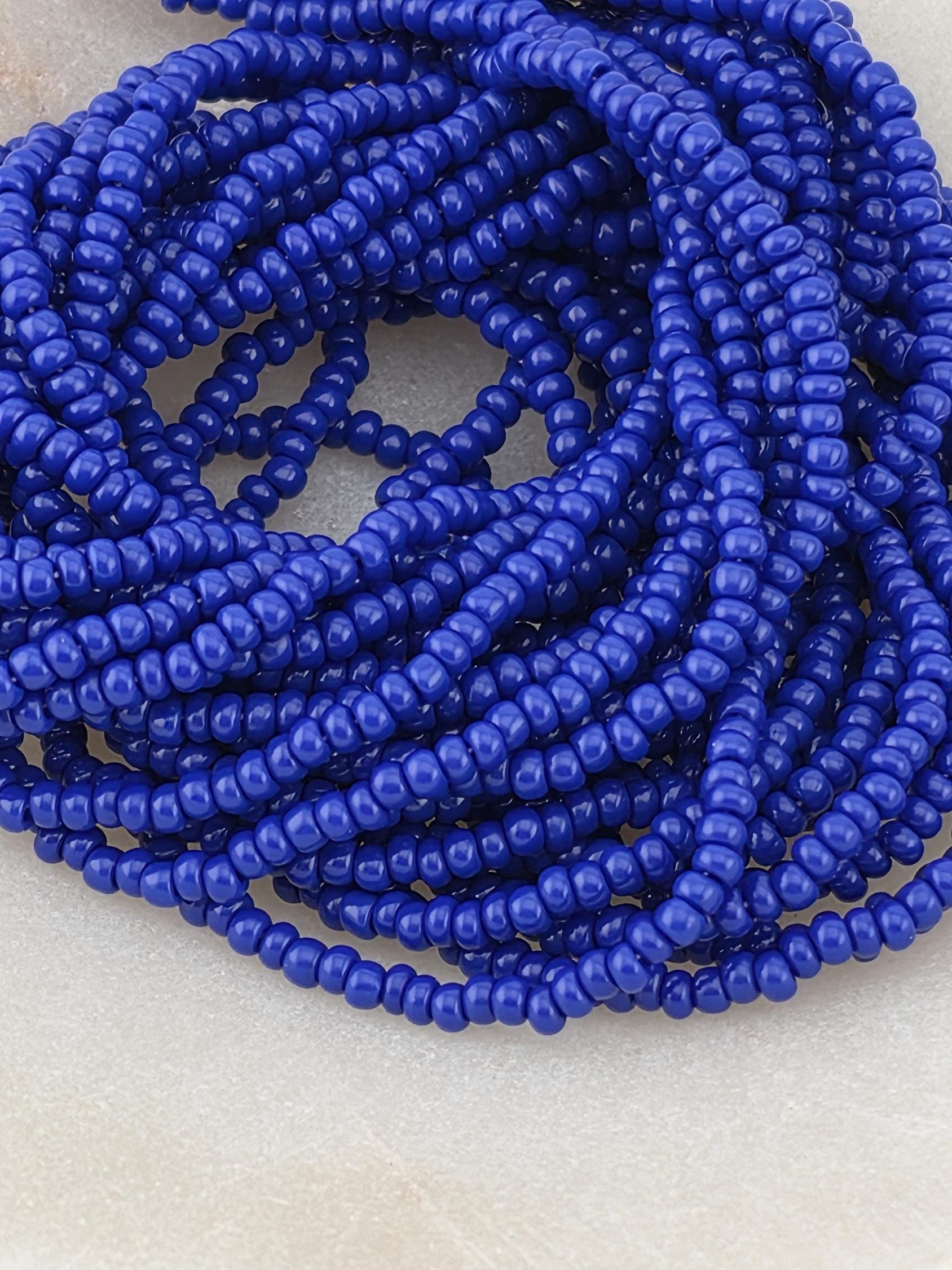 Preciosa Czech Blue Seed Beads 11/0 (6 Strands, Approx 19g)