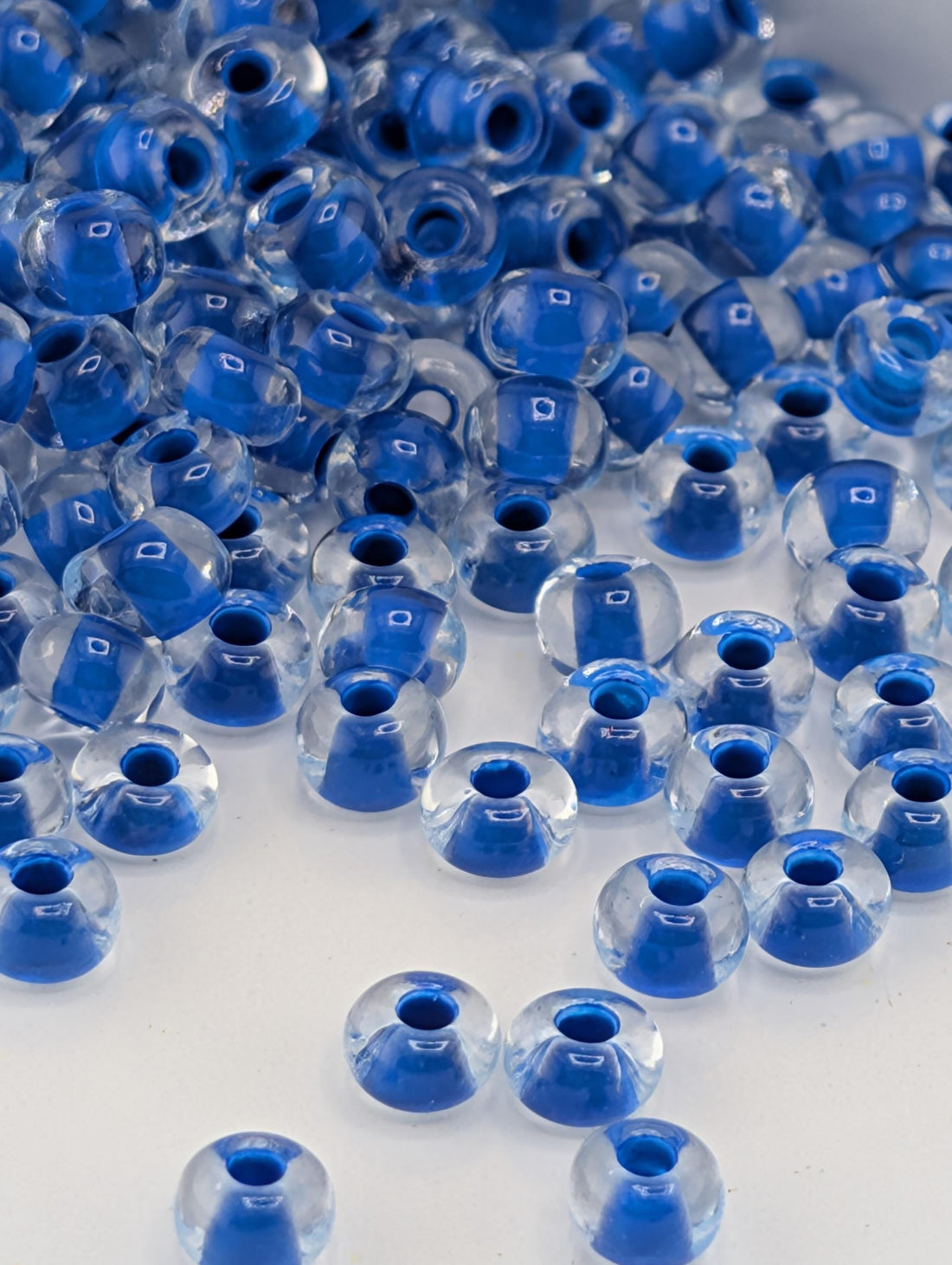 Preciosa Seed Beads, Size 6, Blue Terra Intense (20g Tube)