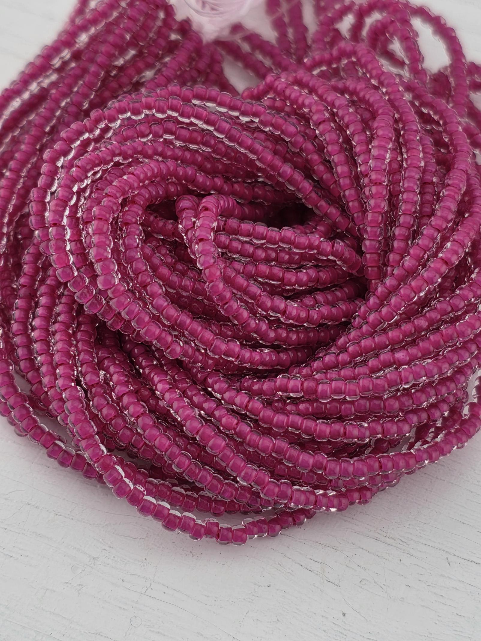 Preciosa 11/0 Czech Terra Intensive Magenta 6 String/Hnk Apx 18Gms