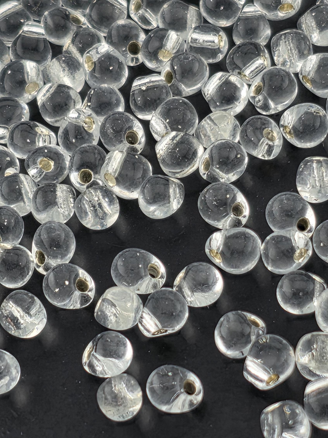 Crystal Drop Beads: Translucent Silver-Lined - Miyuki Glass, 15g Pack