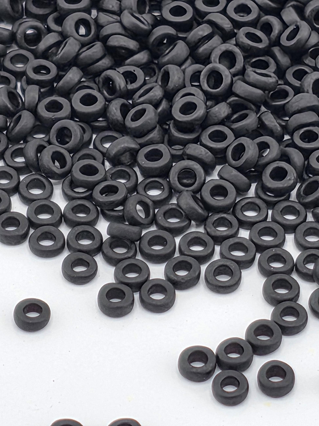 Miyuki Spacer Beads: Black Opaque Matte (2.2mm, 7g)