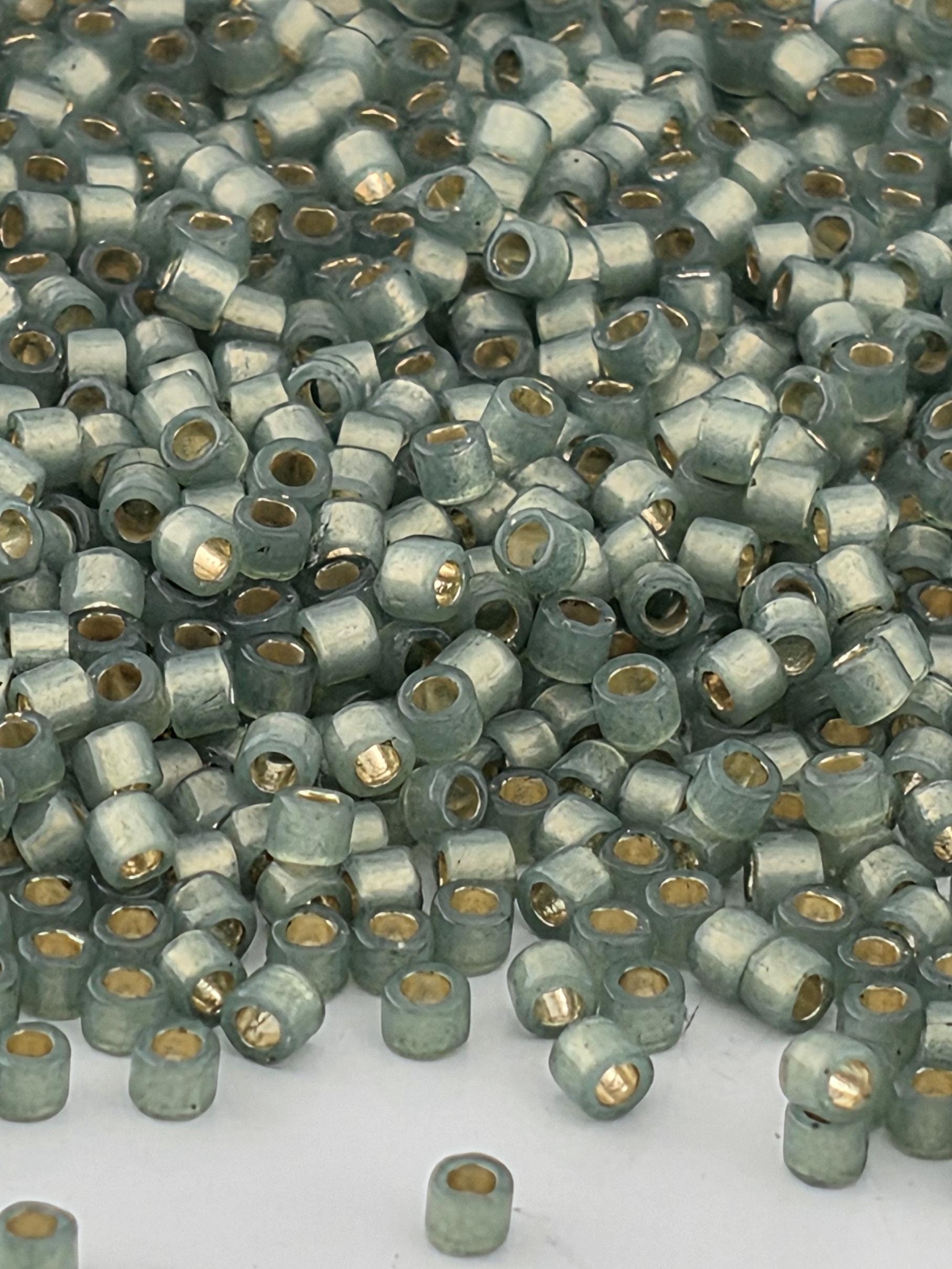 DB2190:Mistletoe Duracoat Silver-Lined Matte Dyed Miyuki Delica (Size 11, 7 grams, ~1400 beads)