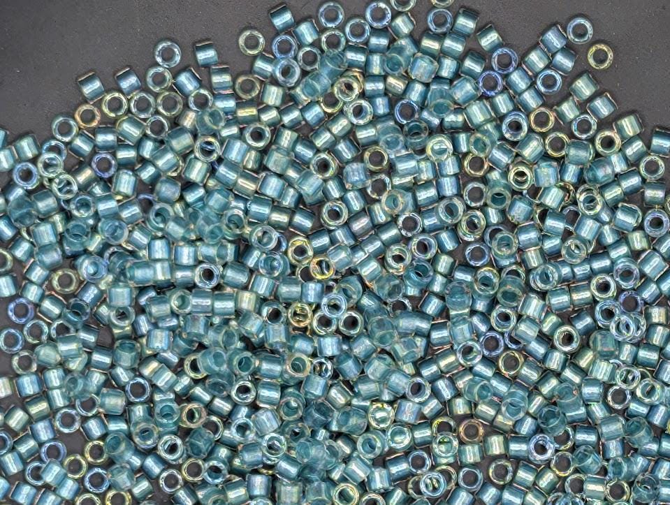 DB1767 Seed Beads: Crystal Ocean Breeze Sparkle (Size 11, 7 grams, ~1400 beads)