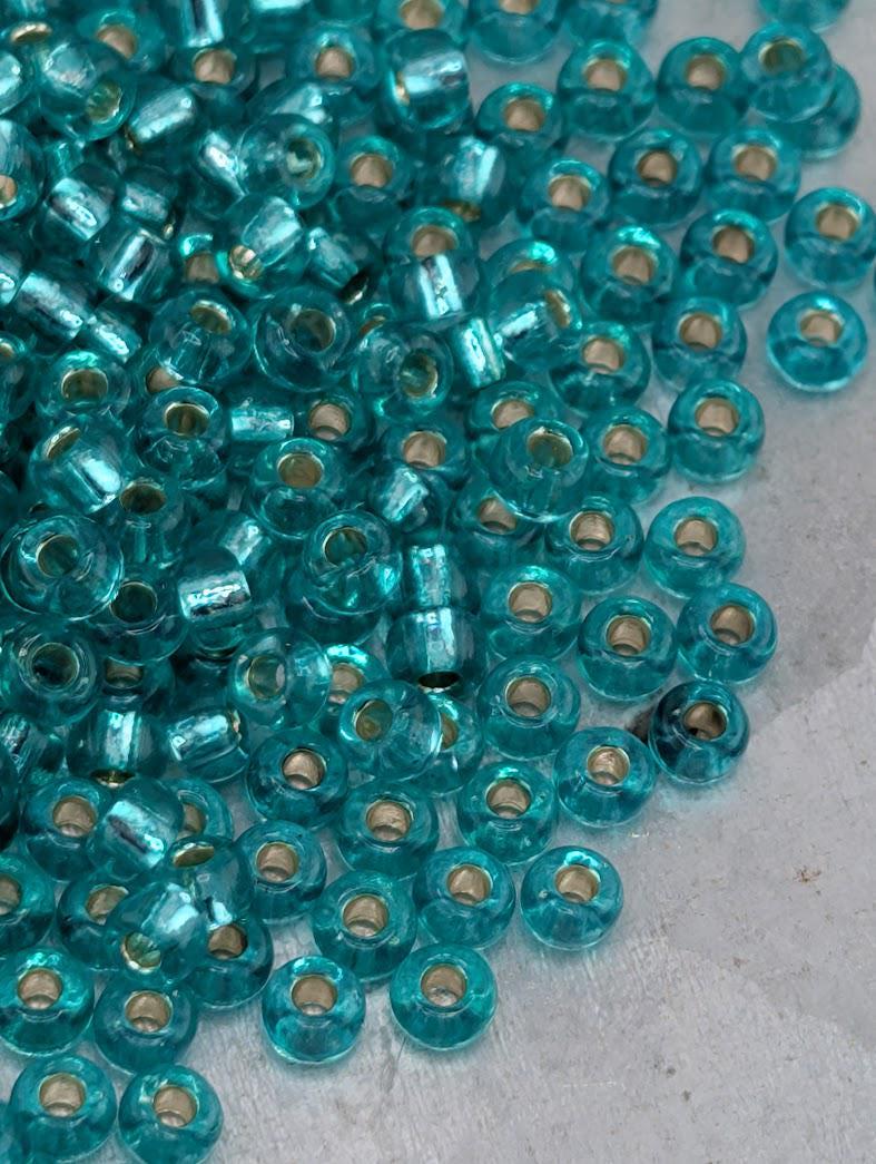 Miyuki Seed Beads 11/0 - Dark Aqua Silver Lined, 20g Pack