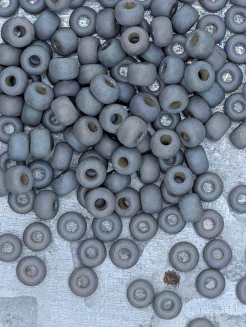 Miyuki Rocaille Beads: Dolphin Grey Opaque Matte Glazed Rainbow - Size 6/0