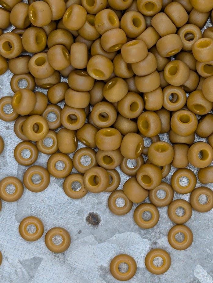 Miyuki Rocaille Beads: Moon Glow Opaque Matte Glazed Rainbow, Size 6/0