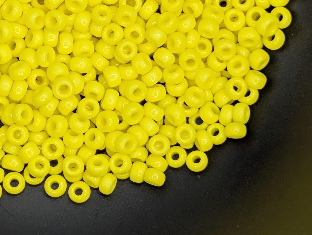 Miyuki Yellow Opaque Seed Beads - 11/0 Size, 20g Pack