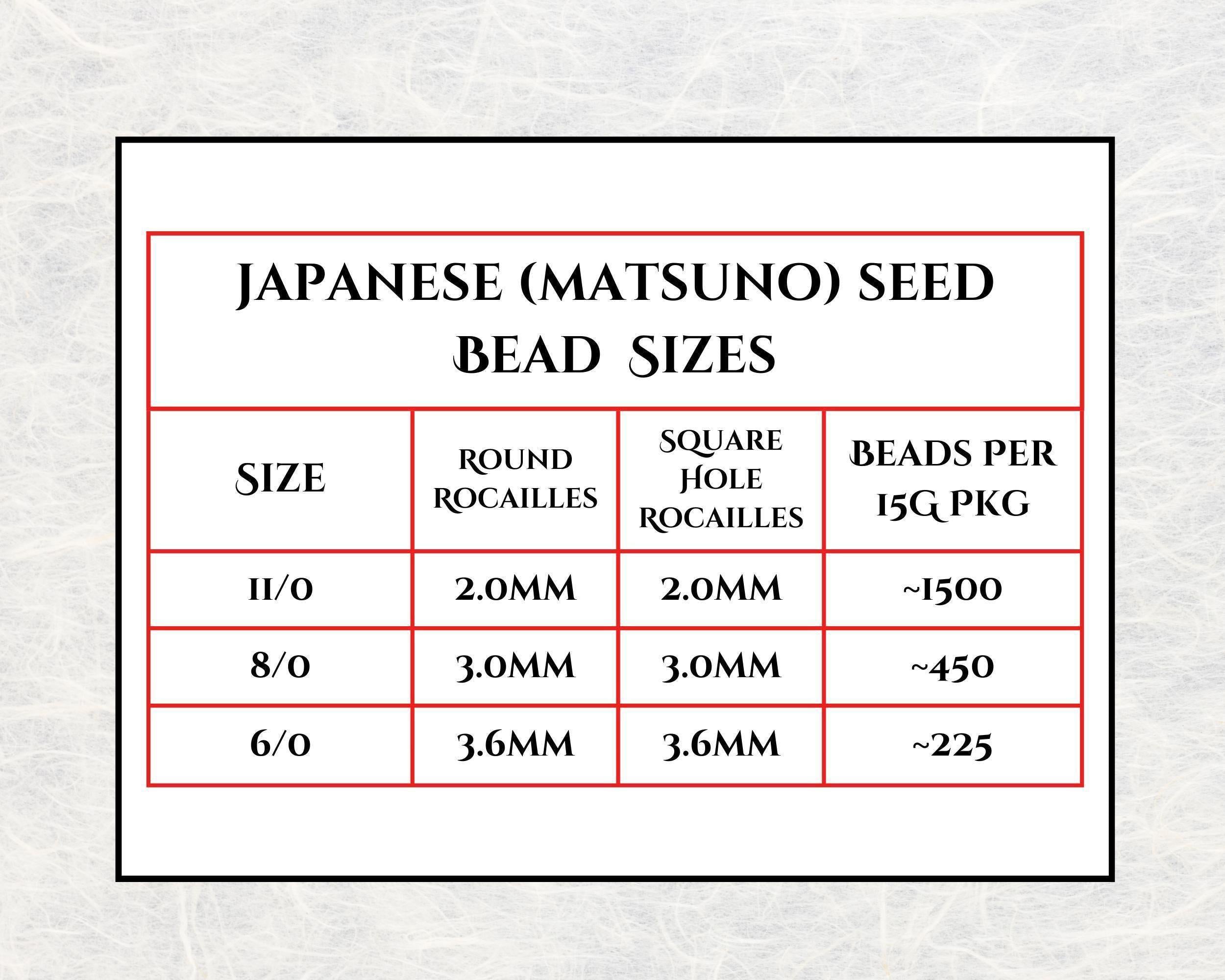 Matsuno Seed Beads: Matte Emerald Green Size 6 - 15g Approx 180 Pieces