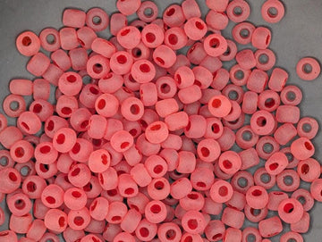 Matsuno Seed Beads, Ruby Red Matte (Size 6, 15g, ~180 pcs)