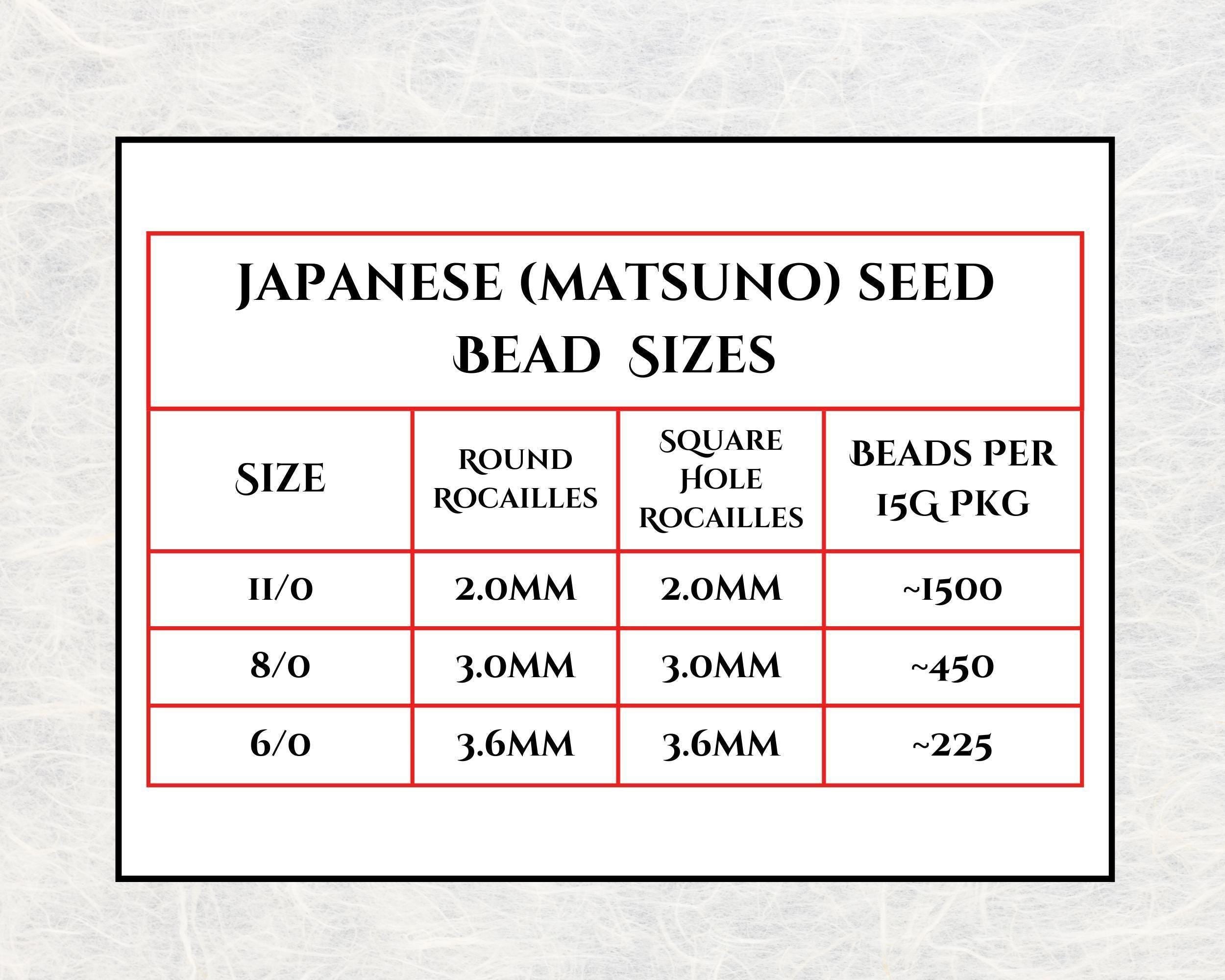 Seed Beads: Matsuno Size 6 Silver-Lined Matte Clear (15g, ~180 pcs)