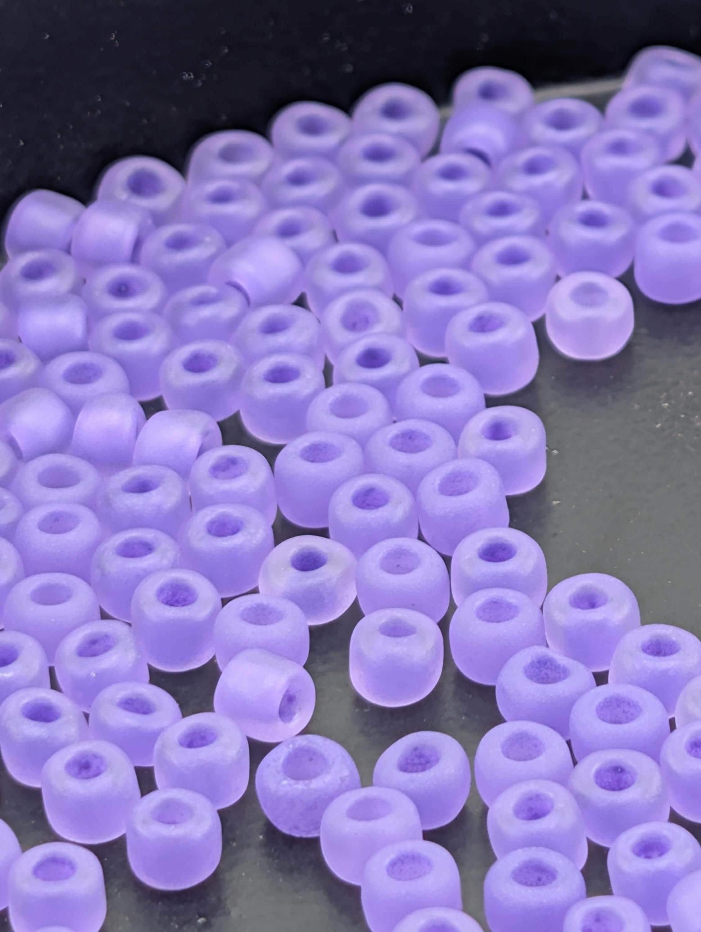 Dark Lilac Matsuno Seed Beads - Size 6, Matte, 15g Pack