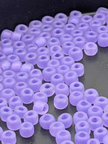 Dark Lilac Matsuno Seed Beads - Size 6, Matte, 15g Pack
