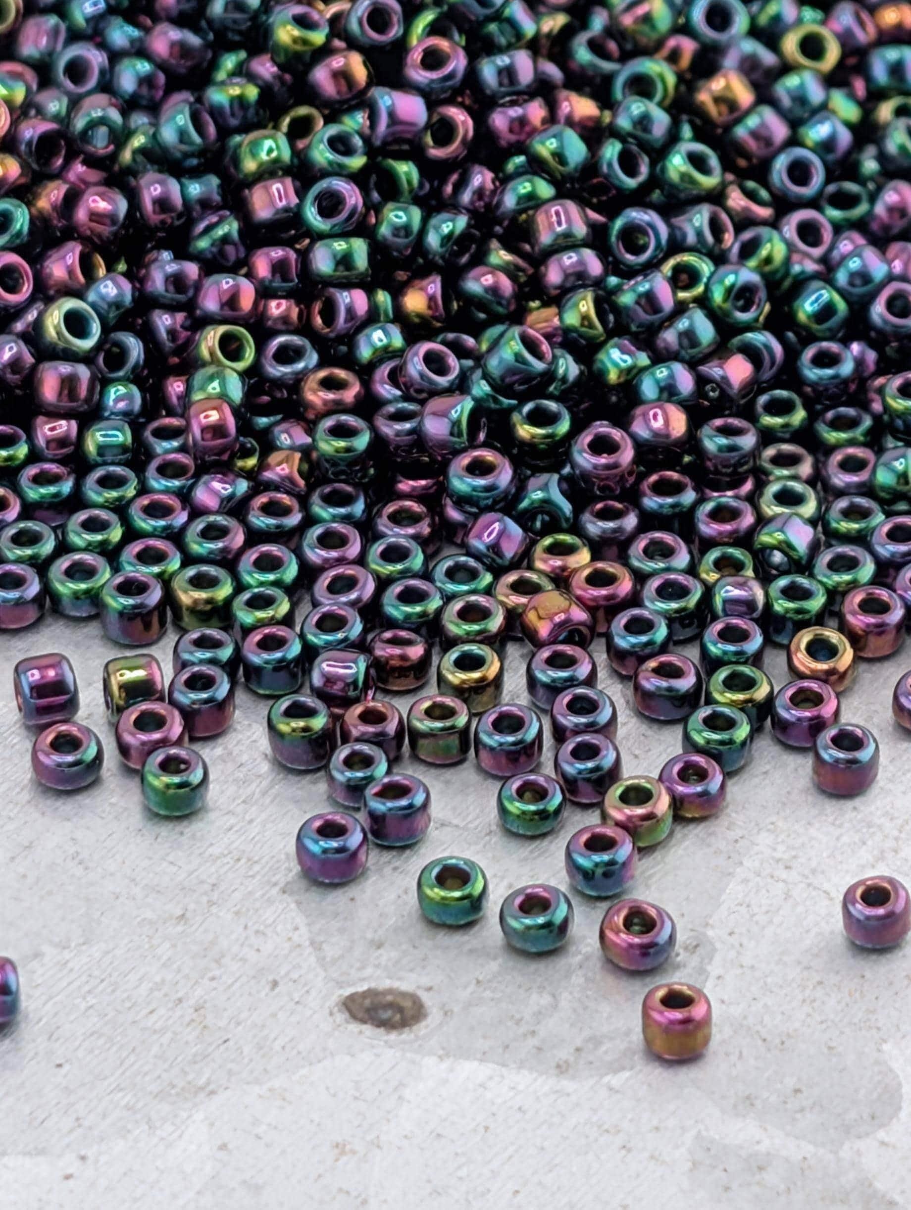 4849SB Opaque Iris Rainbow Bronze 11/0 Round Matsuno Seed Beads (15g, ~1650 pcs)