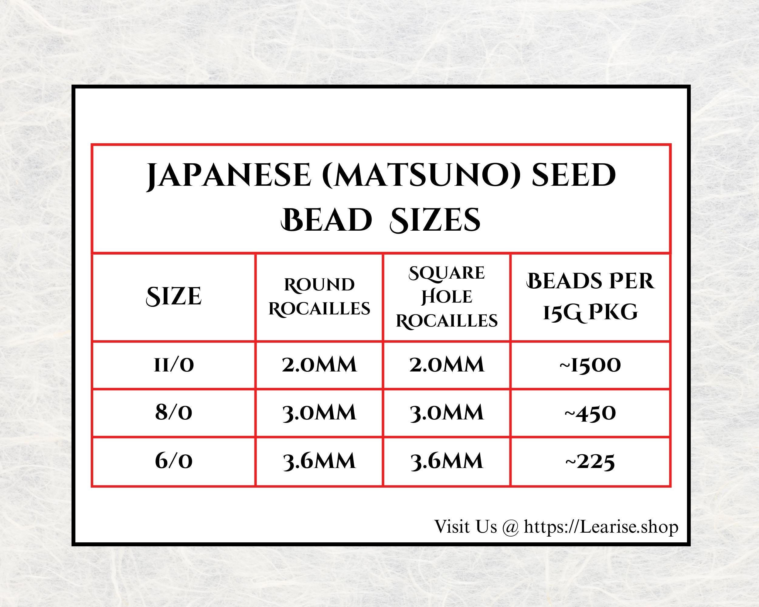 Red Translucent Matsuno Seed Beads - Size 6, 15g Approx 180 pcs