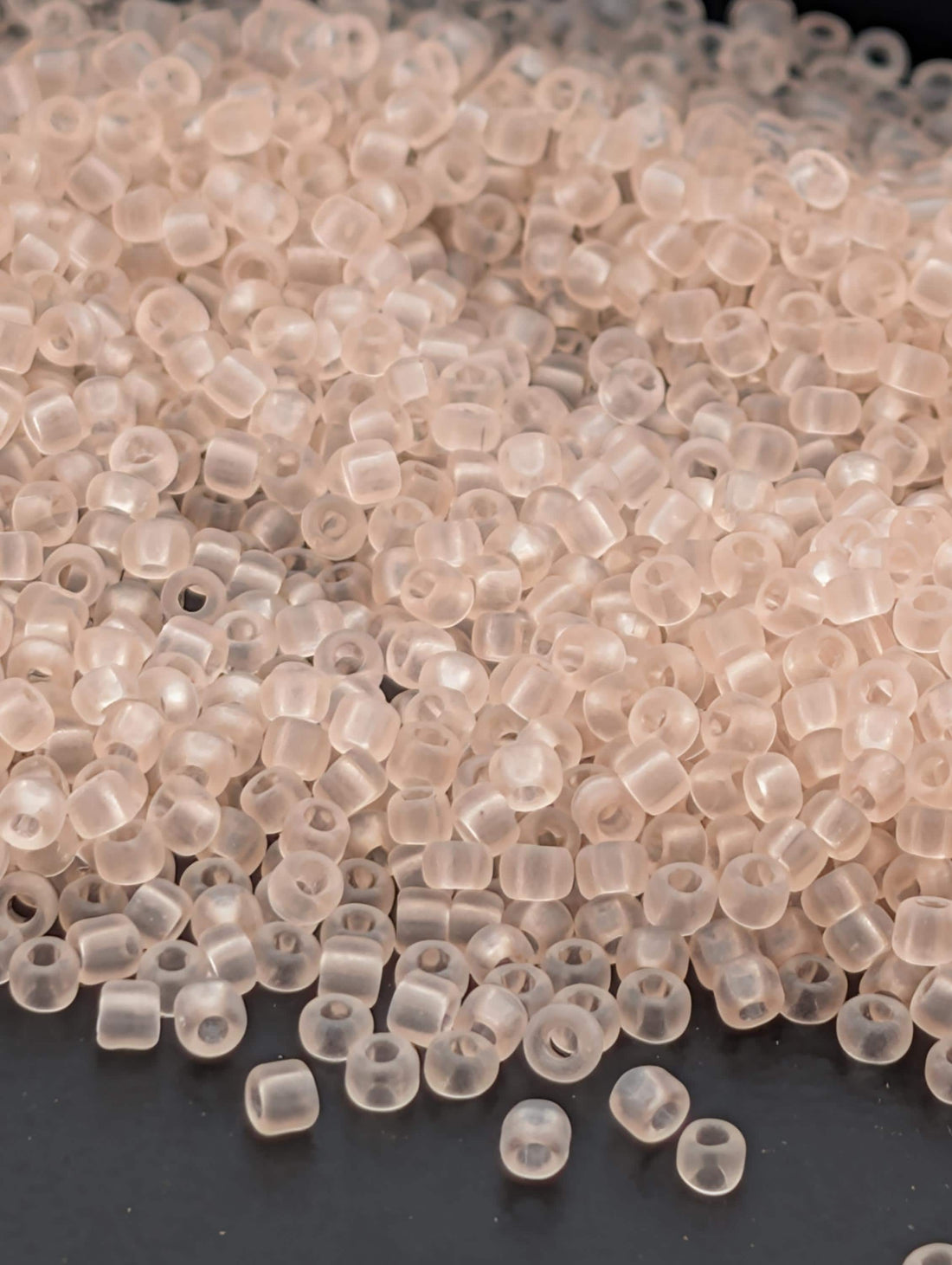 4756SB Translucent Matte Light Peach 11/0 Round Matsuno Seed Beads (15g, ~1650 pcs)