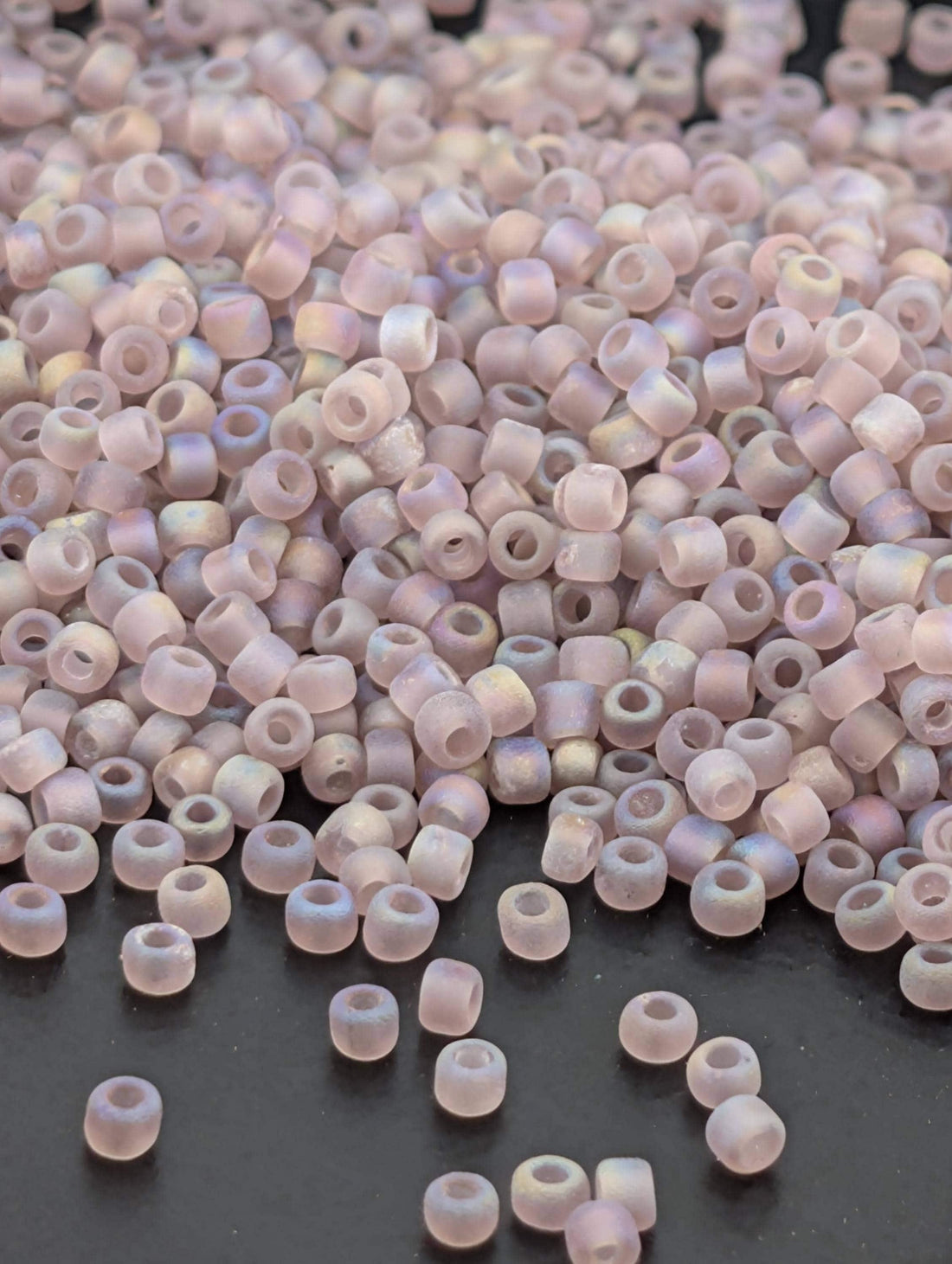 4870SB Translucent Frosted Rainbow Amethyst Purple 11/0 Round Matsuno Seed Beads (15g, ~1650 pcs)