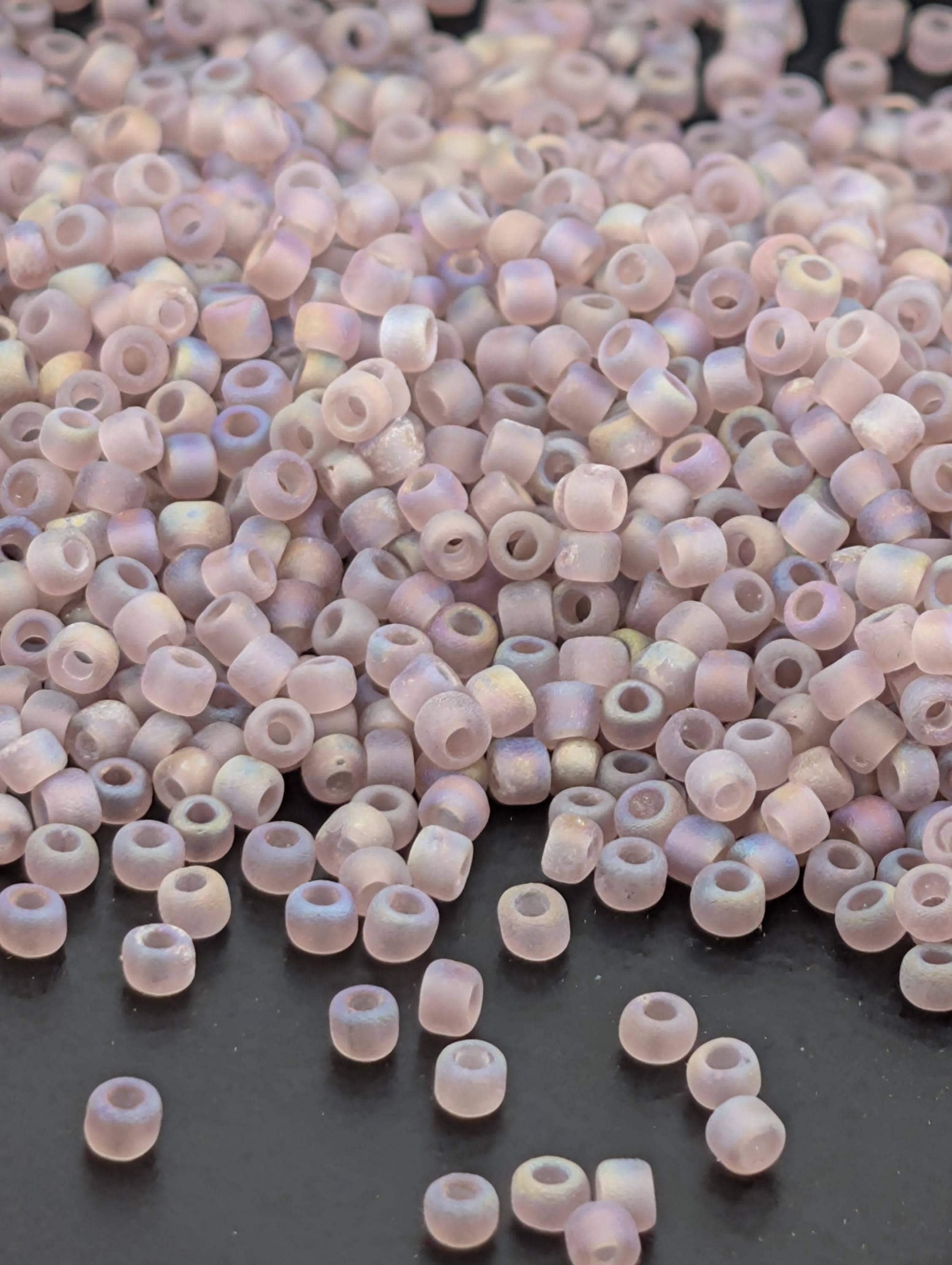 4870SB Translucent Frosted Rainbow Amethyst Purple 11/0 Round Matsuno Seed Beads (15g, ~1650 pcs)