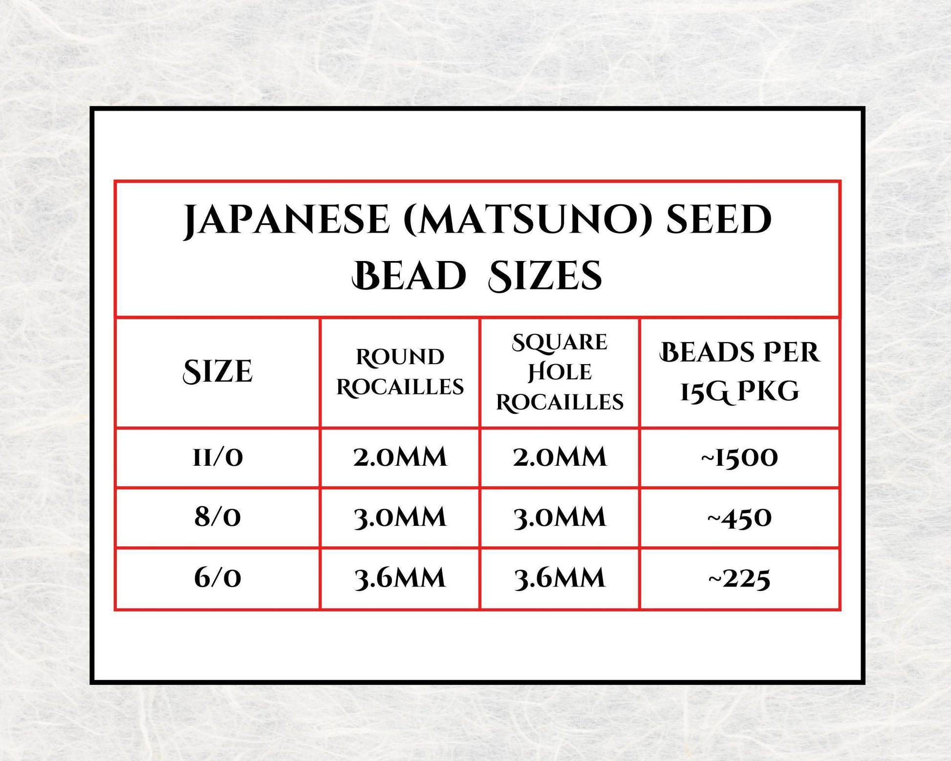 Matte Orange Matsuno Seed Beads - Size 6, 15g Pack