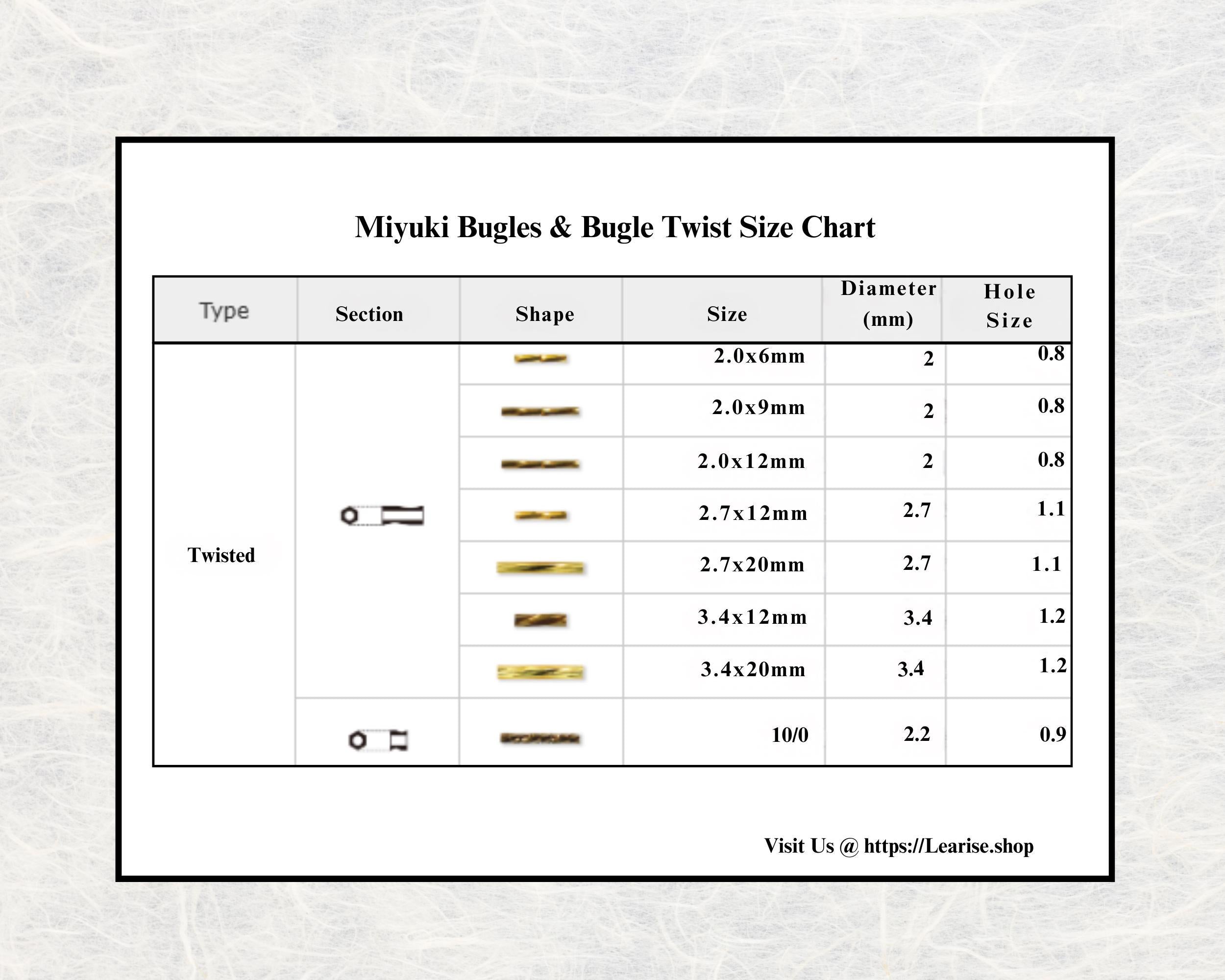 Miyuki Twisted Bugles 2x12 Black Opaque Matte Size 2x12mm