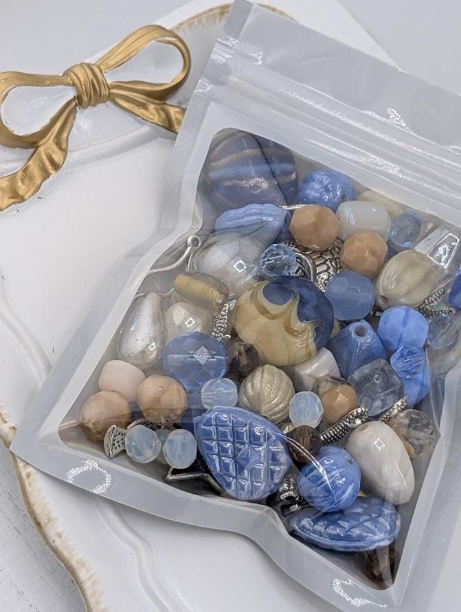 2oz Exclusive "Sandy Oceans" Glass Bead Mix