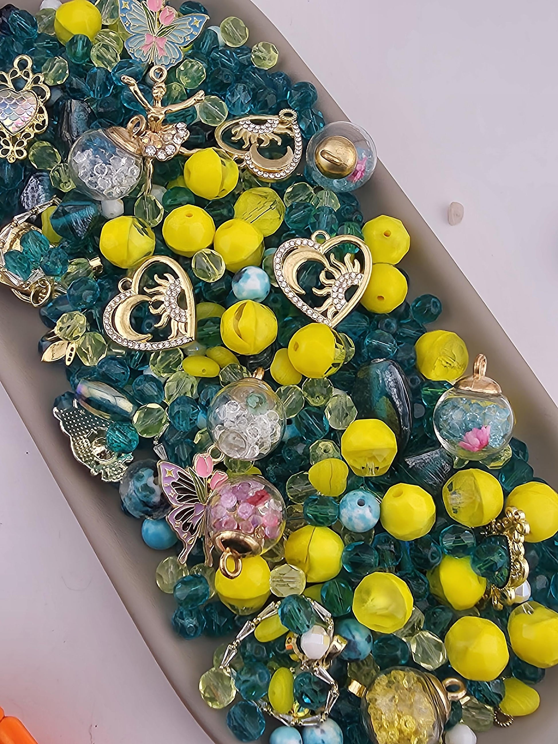 2oz Exclusive "Tropical Sunshine" Glass Bead Mix