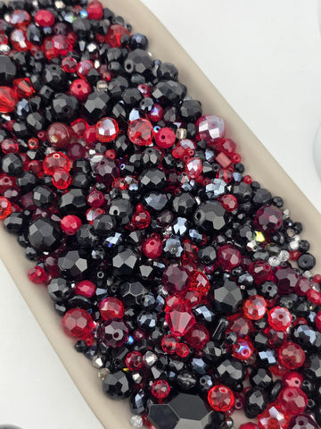 Learise Exclusive "Midnight Flame" Glass Bead Soup Mix (30g Pkg)