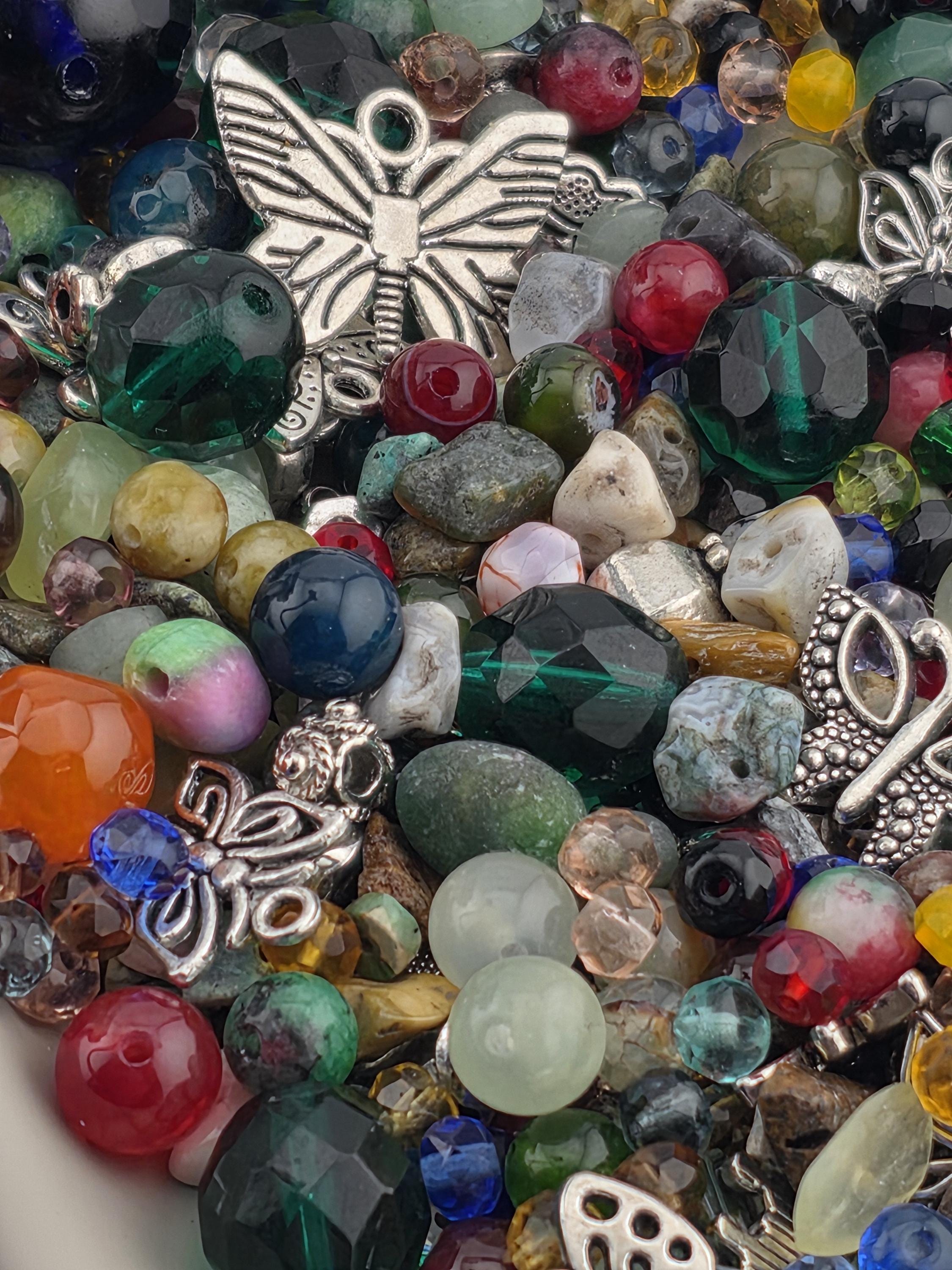 Exclusive "Jellybean Garden" Gemstone & Glass Bead Mix (56g Pkg)