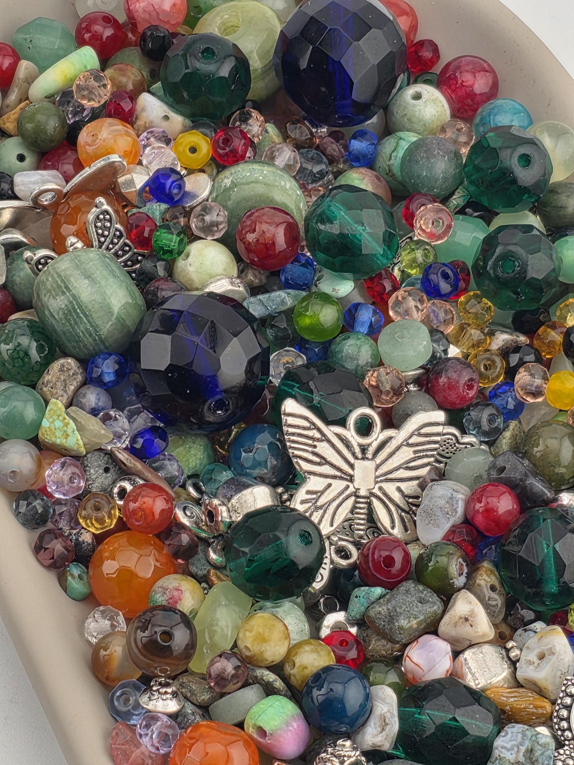 Exclusive "Jellybean Garden" Gemstone & Glass Bead Mix (56g Pkg)