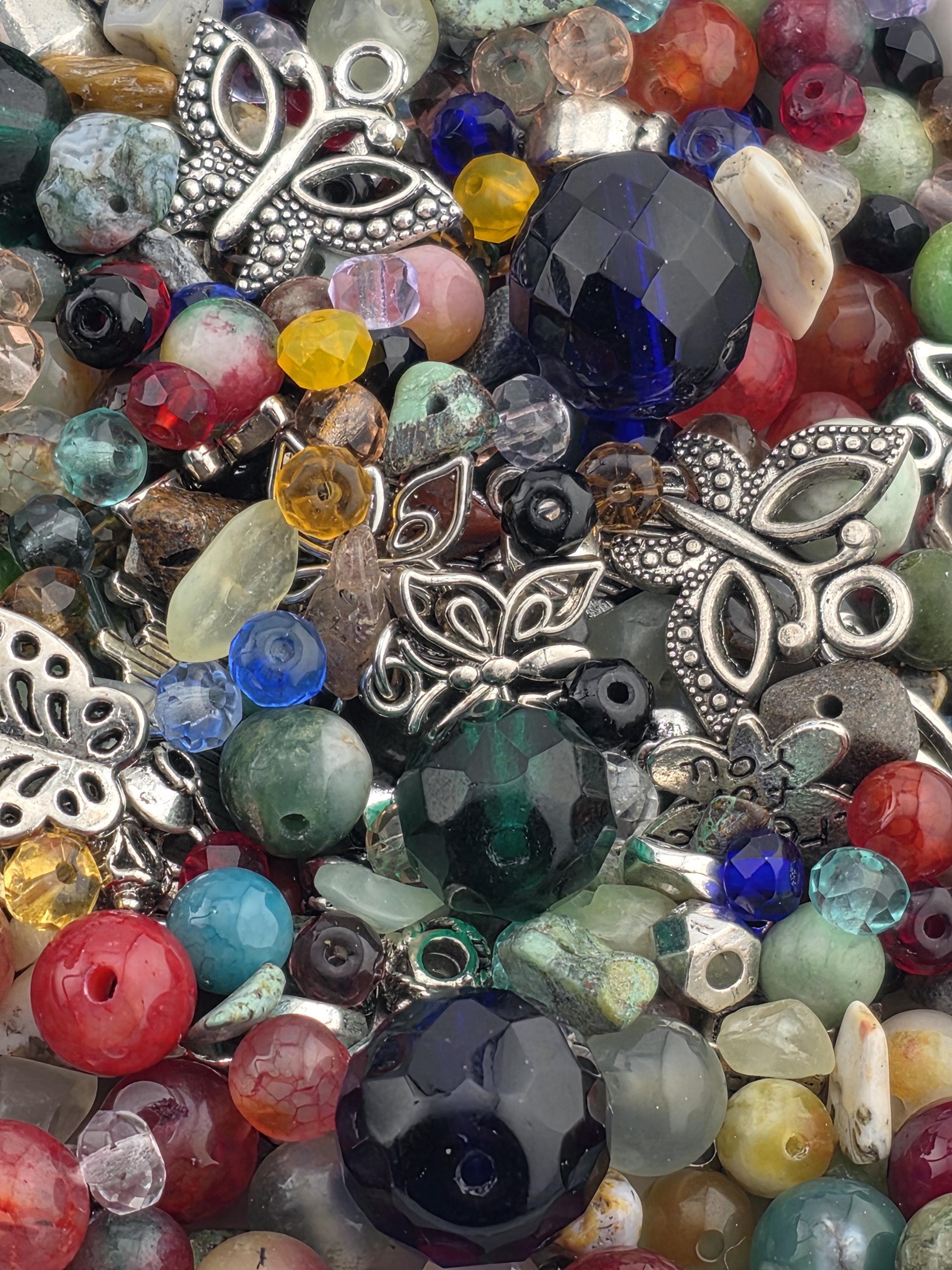 Exclusive "Jellybean Garden" Gemstone & Glass Bead Mix (56g Pkg)